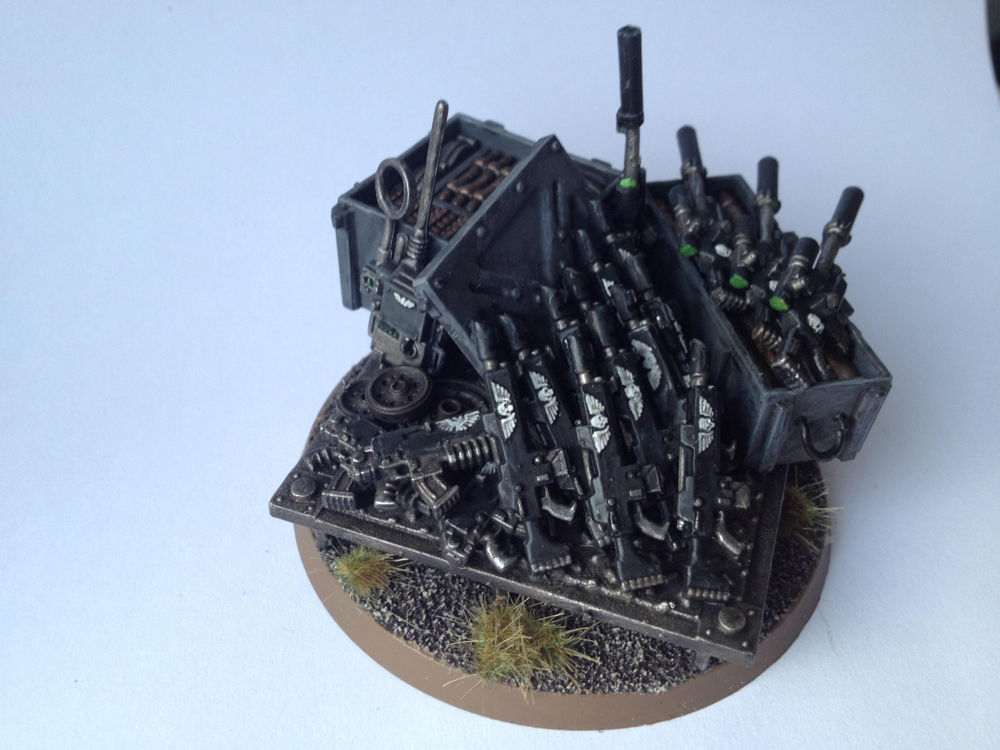 Ammo Dump, Imperial Guard, Las Guns, Objective Marker, Warhammer 40,000