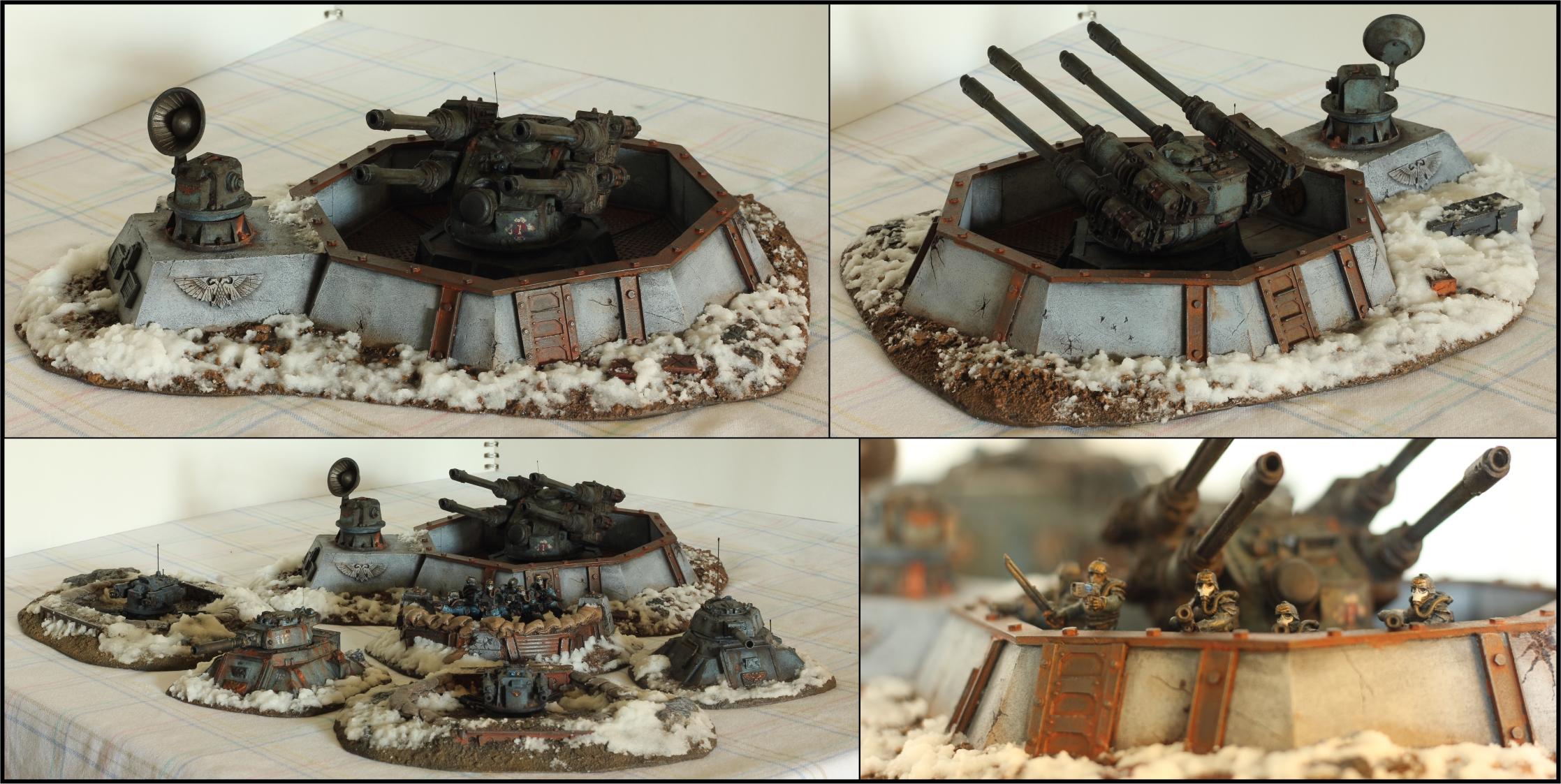 Death Korps of Krieg, Fortifications, Hydra, Terrain, Weathered