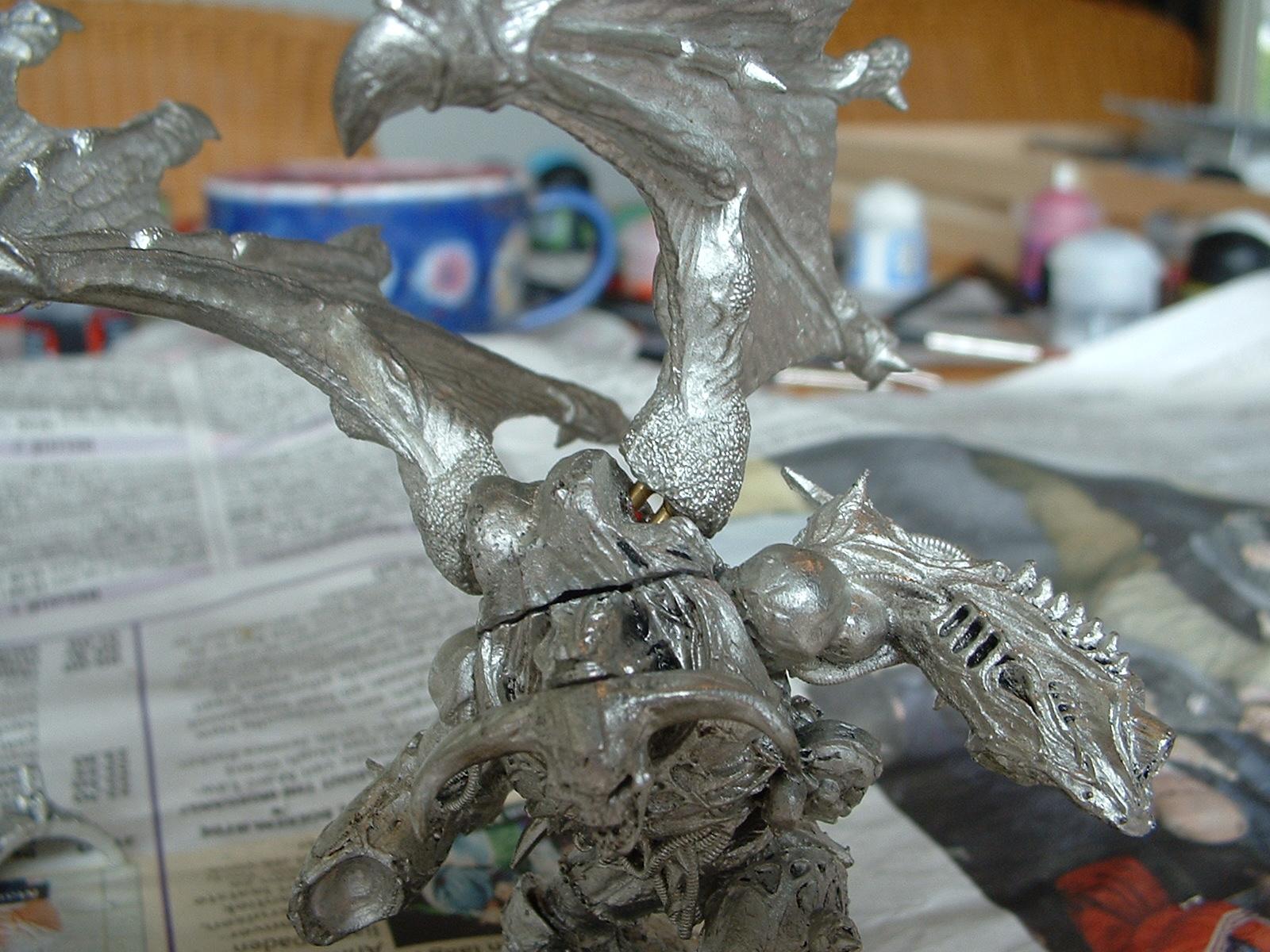 Daemon Prince, Daemons, Pinning, Unpainted, Winged
