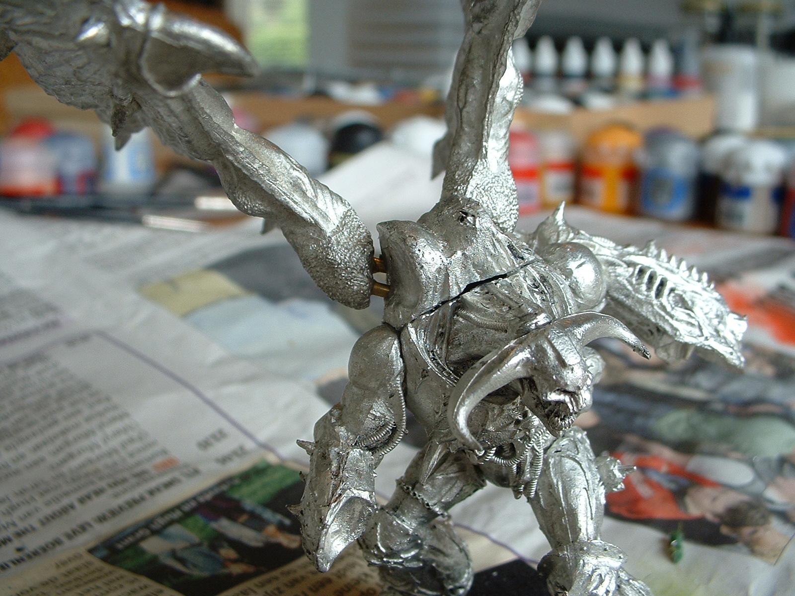 Daemon Prince, Daemons, Pinning, Unpainted, Winged