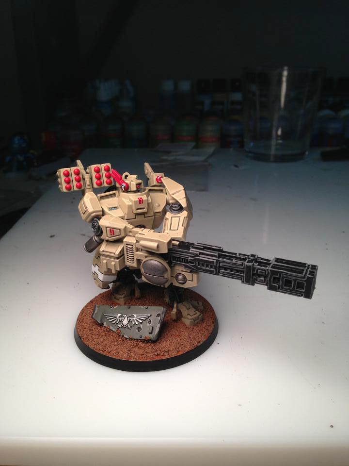 Heavy Rail Rifle, Tau Empire, Xv88 Broadside Battlesuit