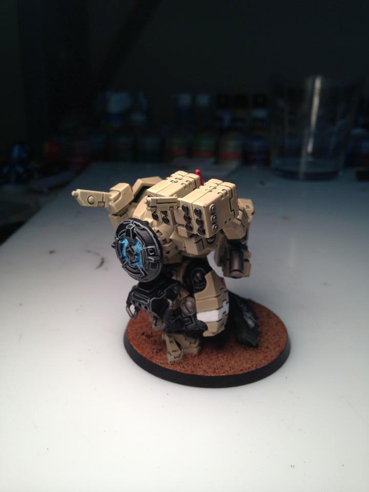 Heavy Rail Rifle, Tau Empire, Xv88 Broadside Battlesuit