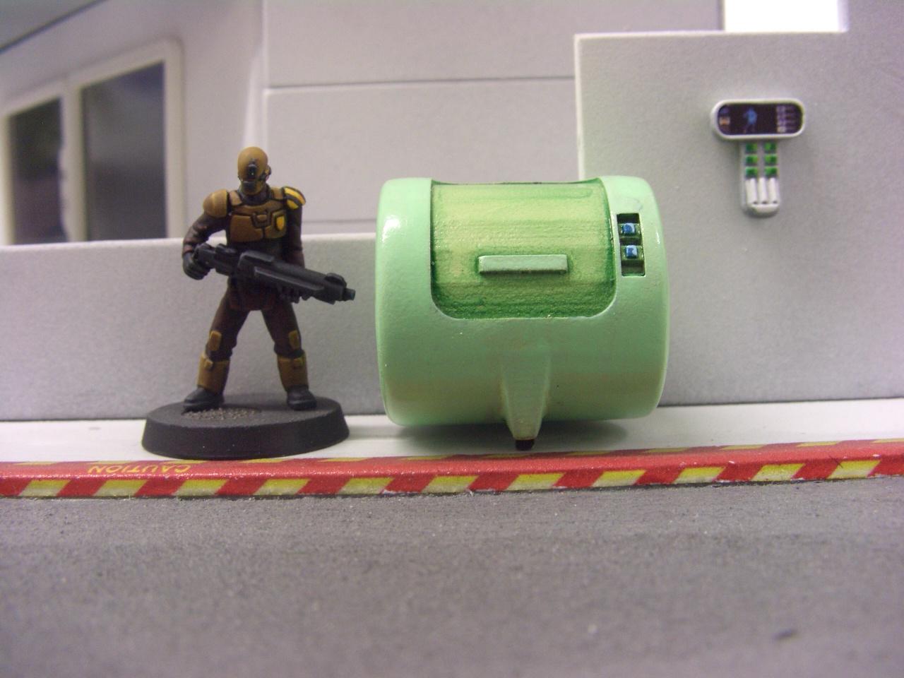 Terrain, wheelie bins and comms points