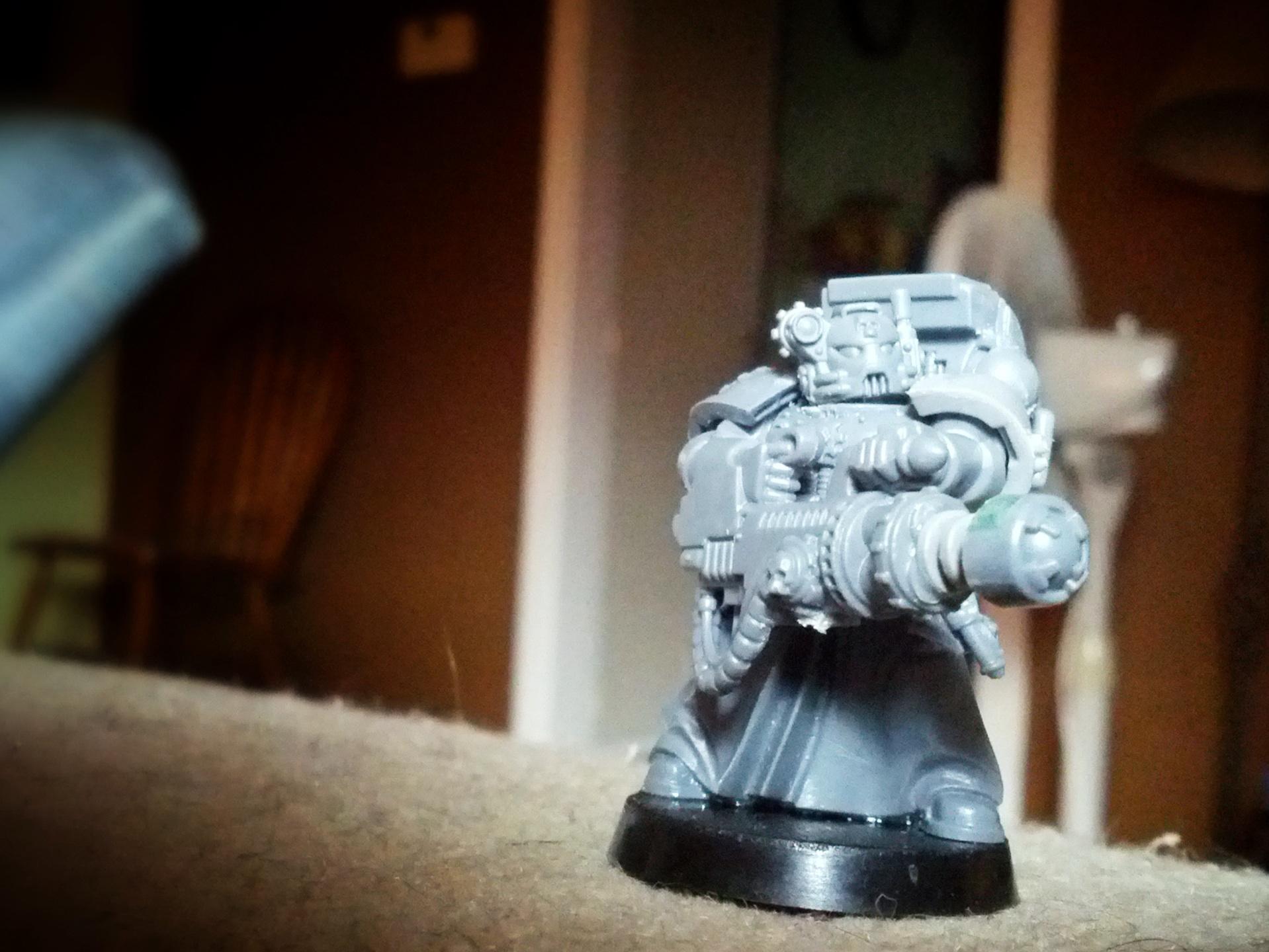 Conversion Beamer, Space Marines, Techmarines, Work In Progress