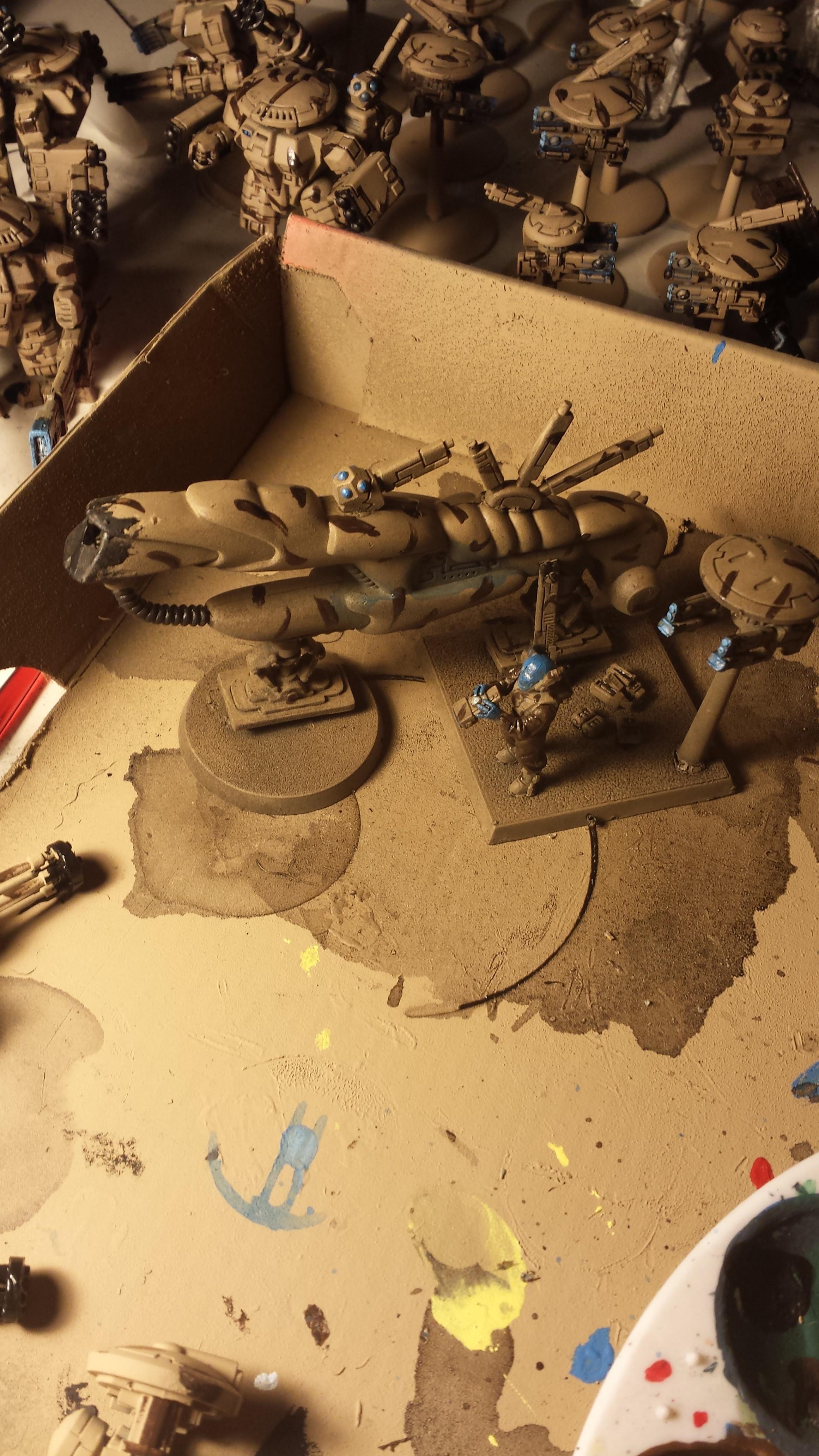 Cheap Materials, Conversion, Custom, Greater Good, Tau, Tau Empire, Warhammer 40,000, Wash