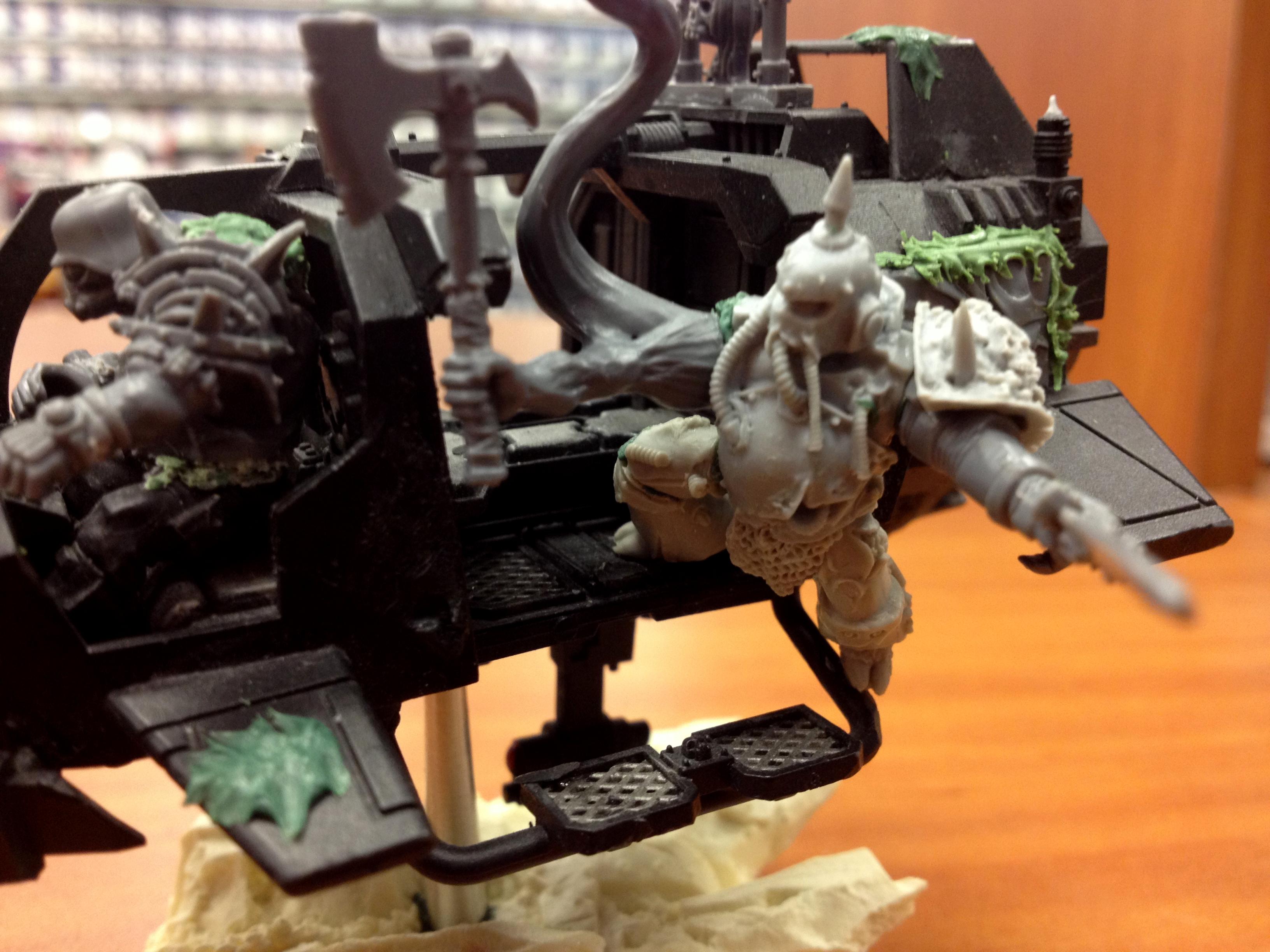 Chaos, Chaos Space Marines, Land Speeder, Nurgle, Work In Progress