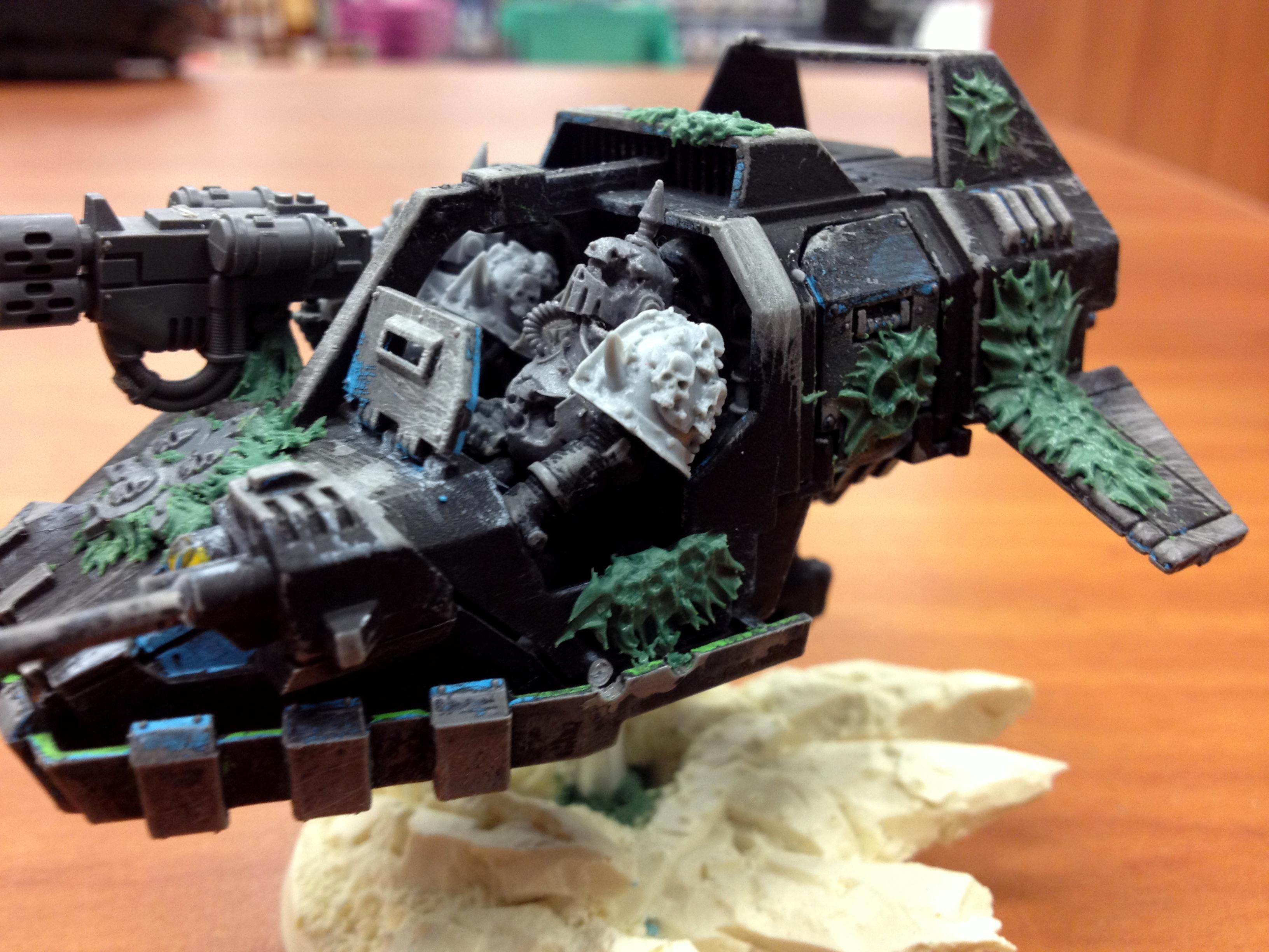 Chaos, Chaos Space Marines, Land Speeder, Nurgle, Work In Progress