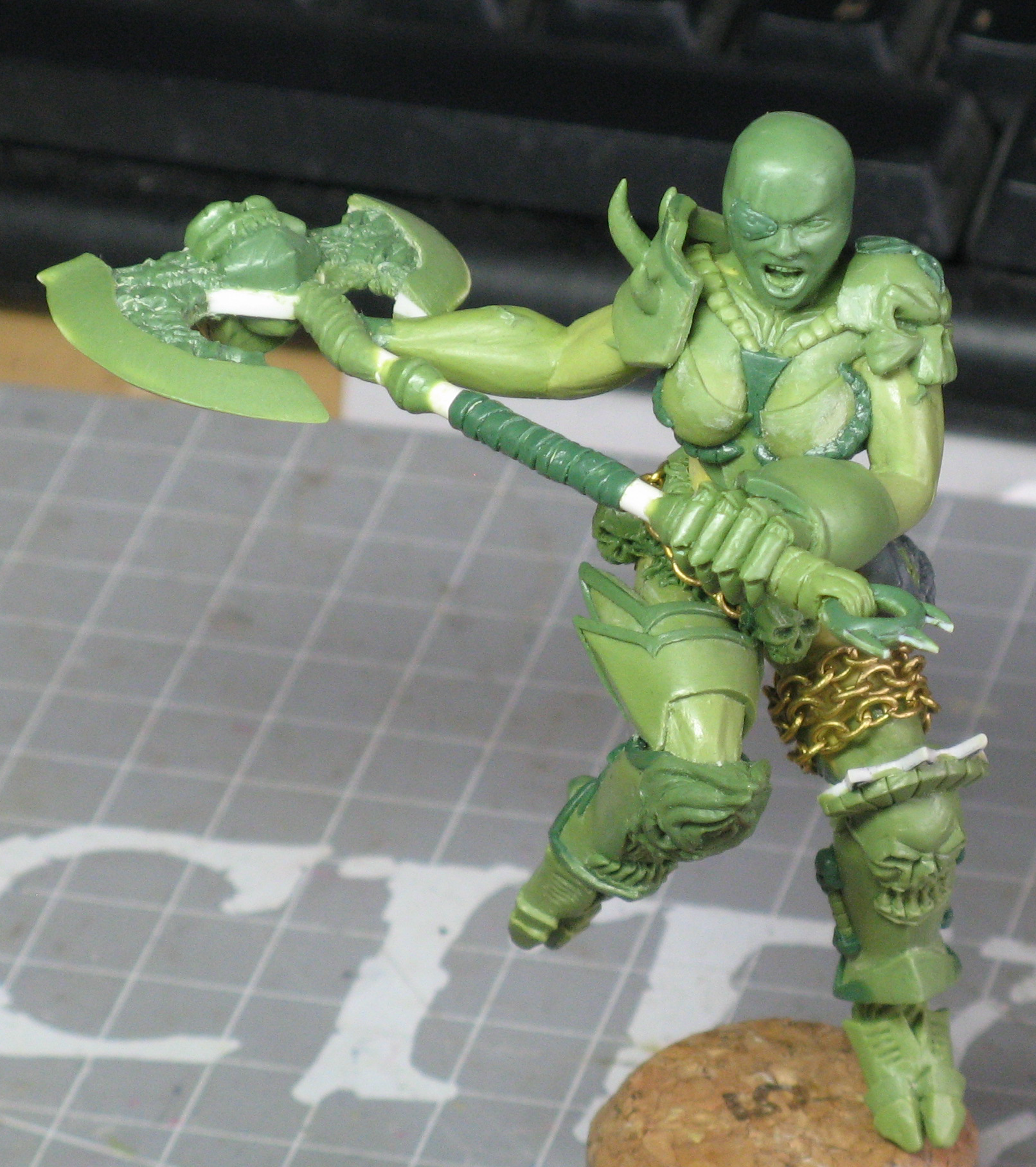 Chaos Space Marines, Daemon Prince, Female, Scratch Build, Work In Progress