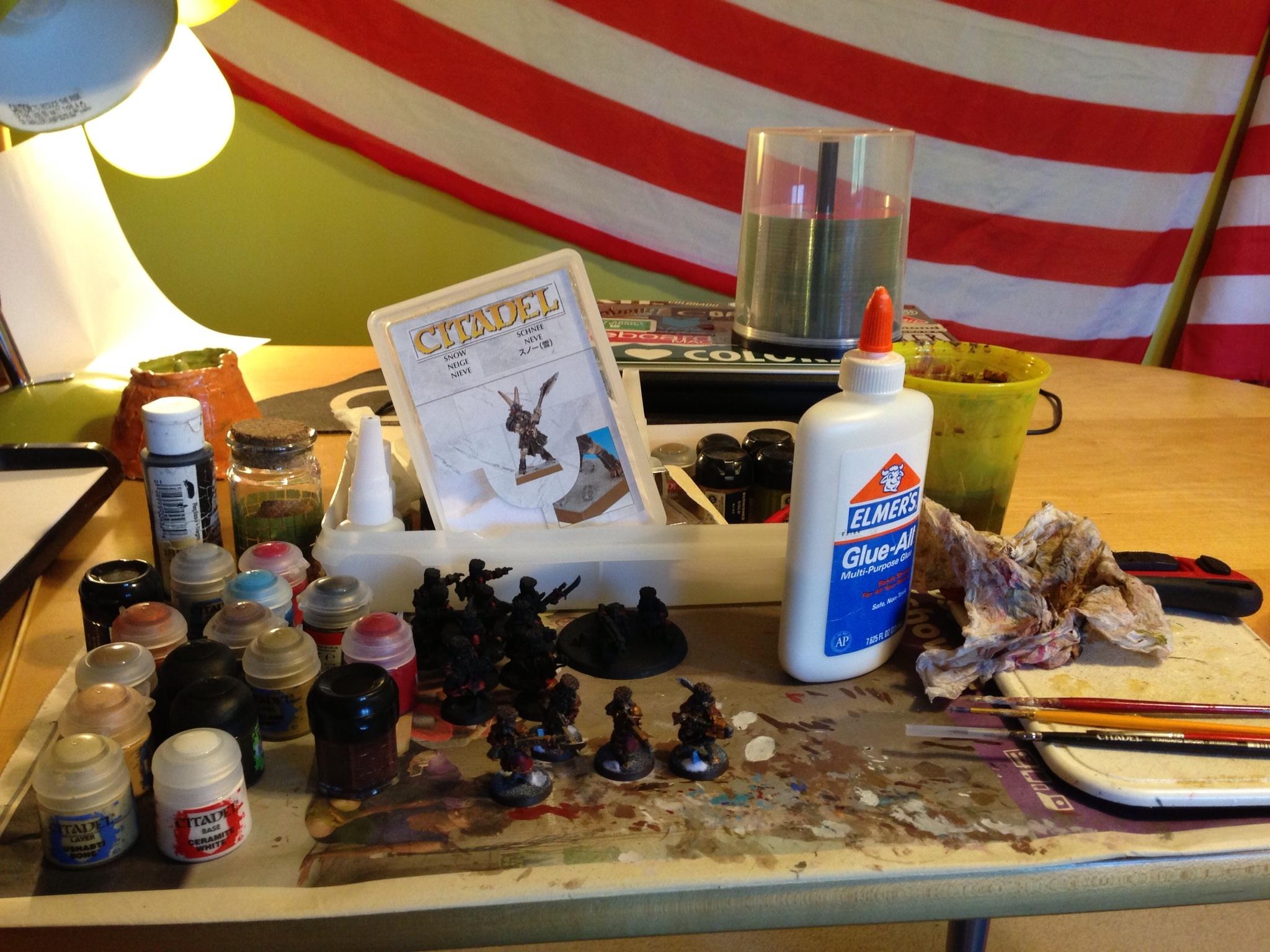 Work space, normally my iPad is set up with Netflix on or I listen to podcasts