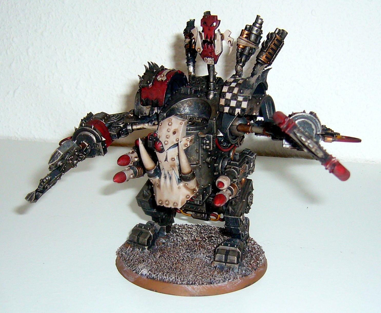 Orks, Deff Dread with Rokkit Launchas