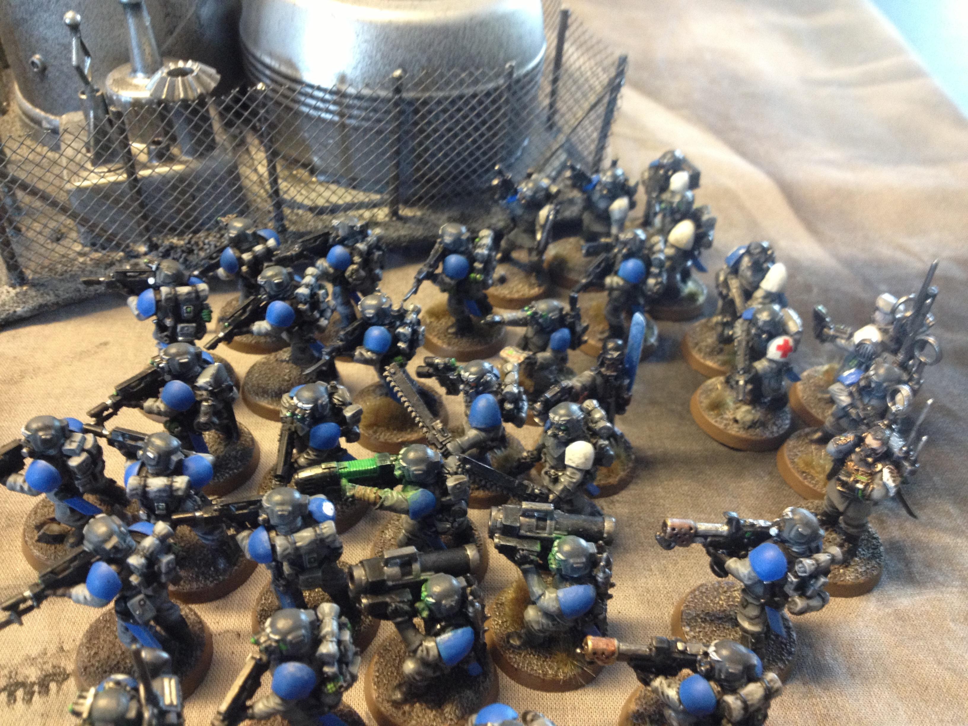 Battle, Blobs, City, Game, Guard, Imperial, Imperial Guard, Infantry, Necrons, Painted, Terrain, W40k