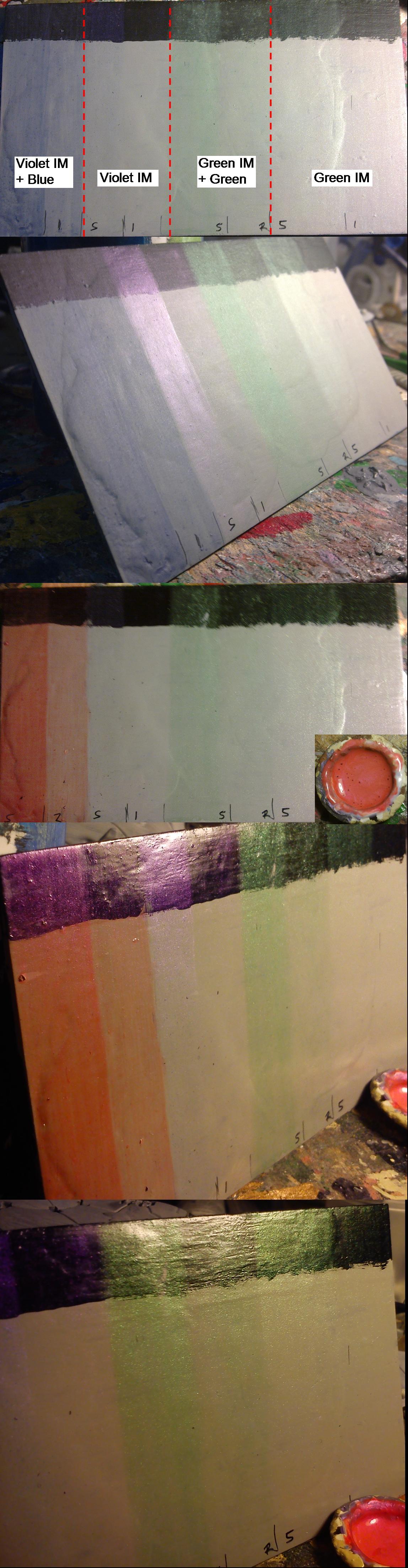Interference paint layer test
