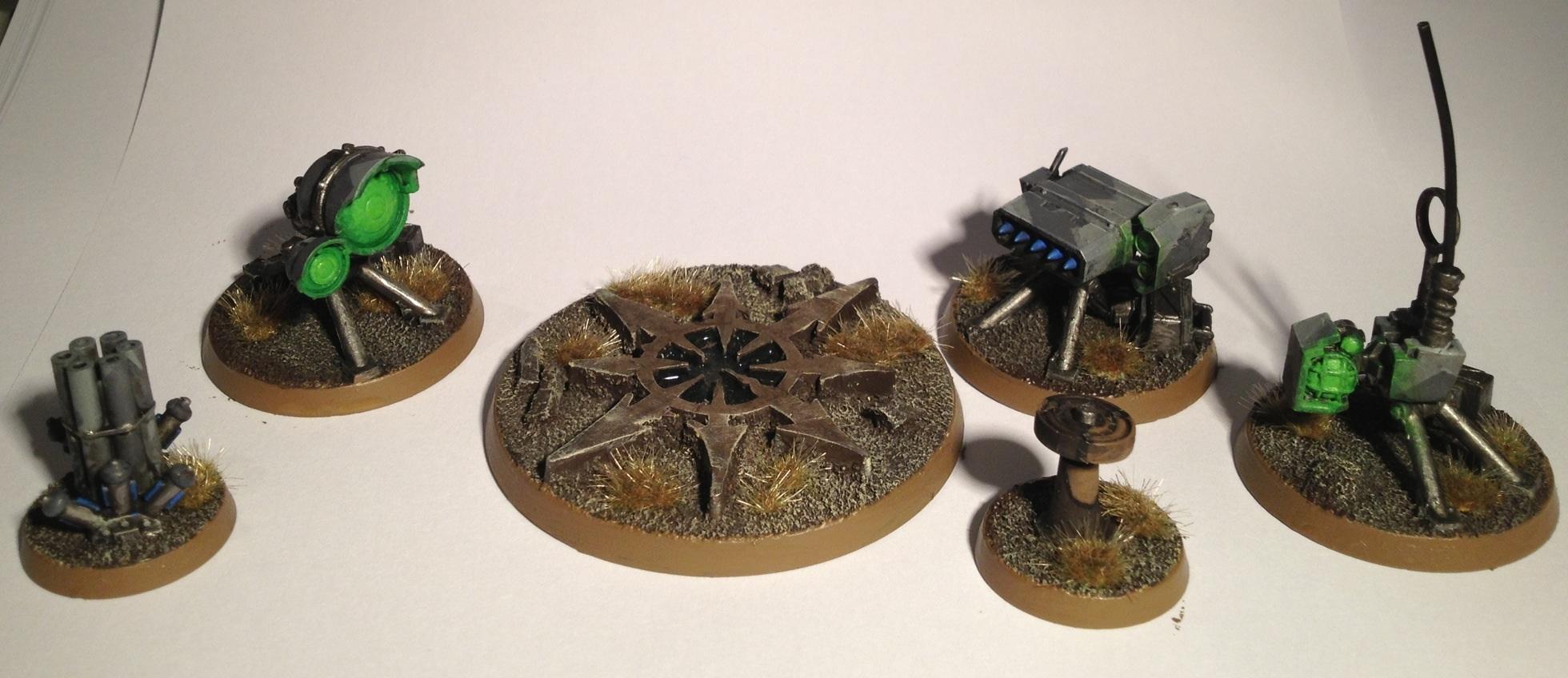 Chaos, Heavy Weapon, Icon, Imprrial Guard, Missile Launcher, Objective Marker, Search Light, Tau, Tripod, Warhammer 40,000