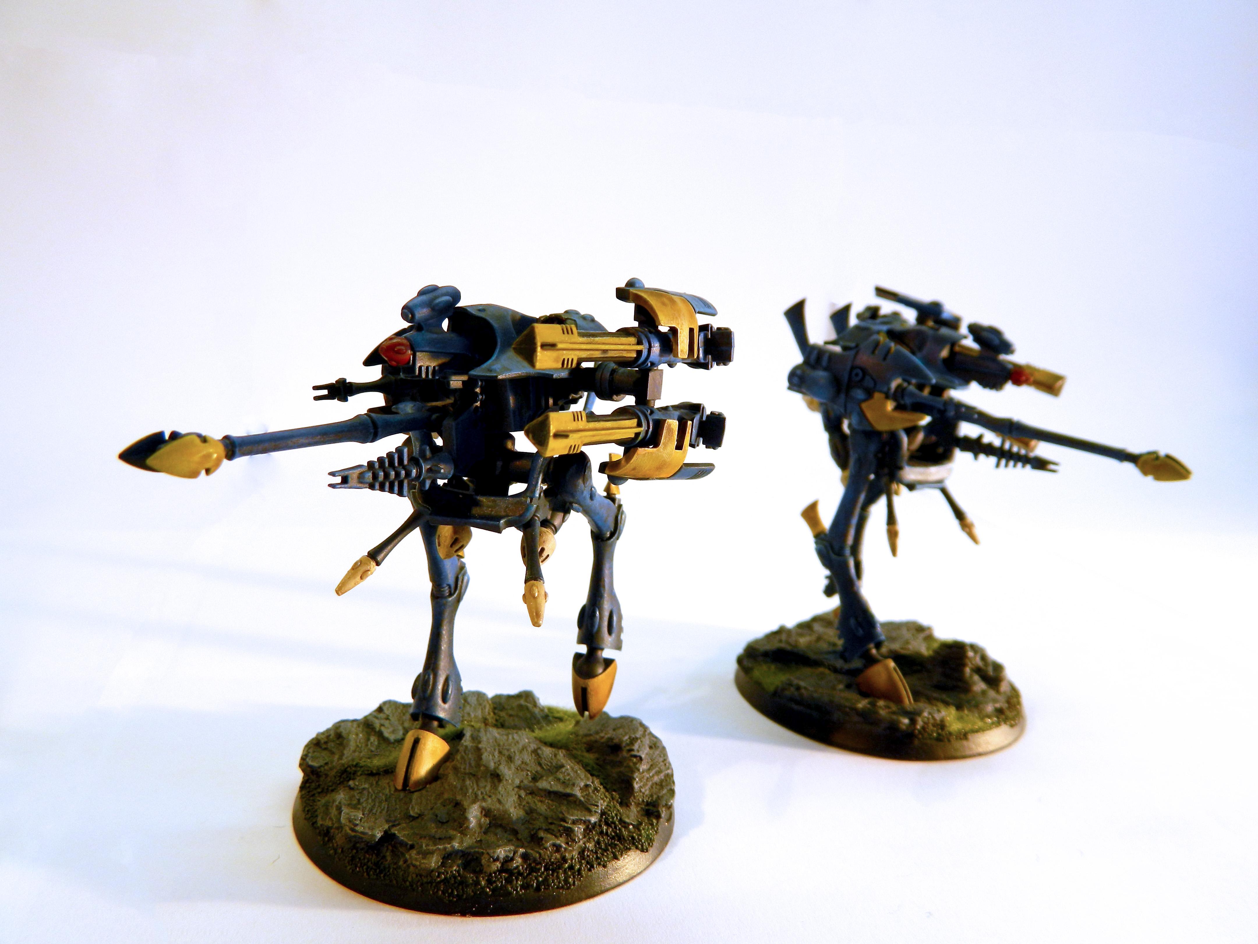 Aegis Defence Line, Eldar, Quad Cannon, Scratch Build, War Walker, Warhammer 40,000