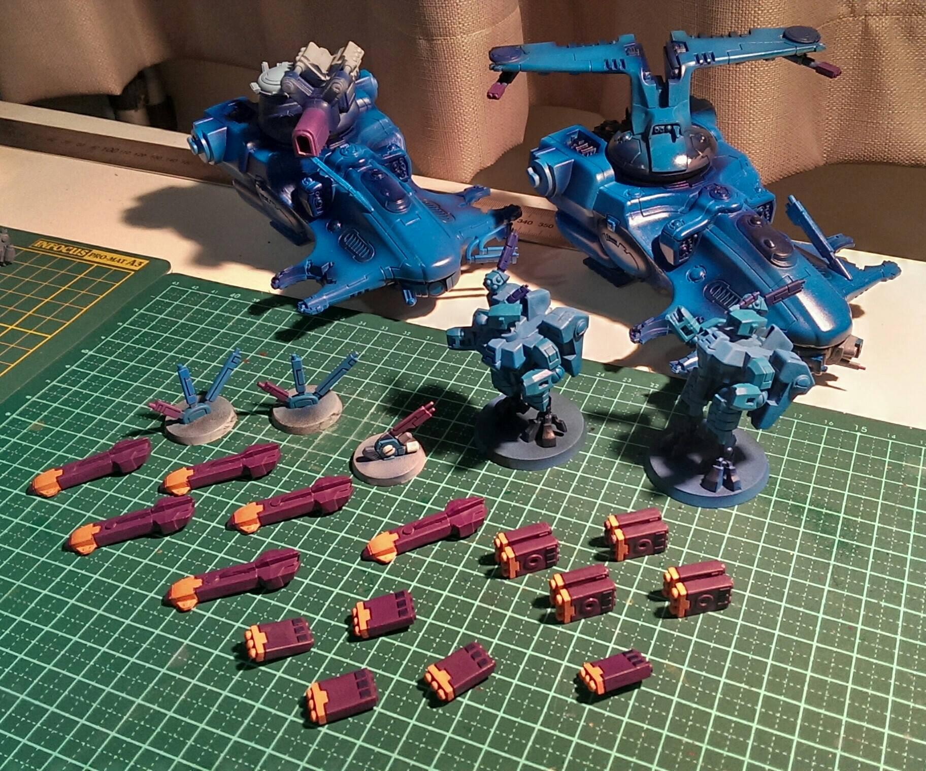 Friday night progress - brush and airbrush