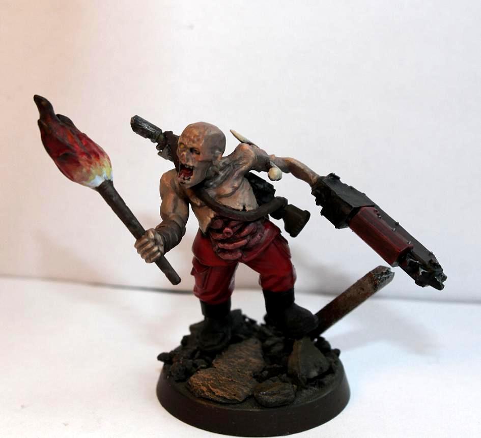 Chainsaw, Conversion, Mutant, Necromunda, Scavvy, Warhammer 40,000, Zombie