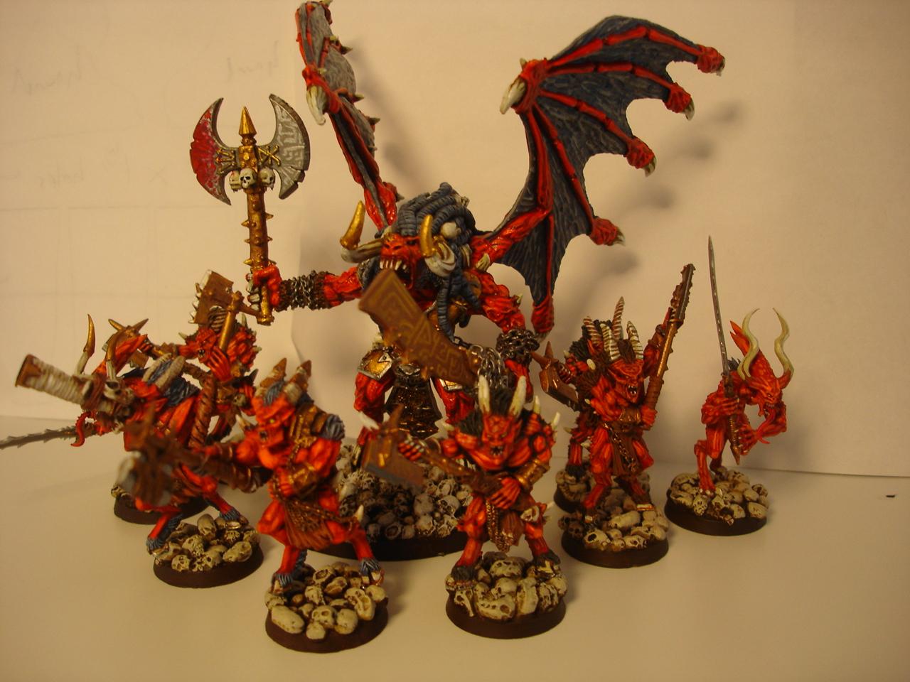 Bloodthirster and retinue