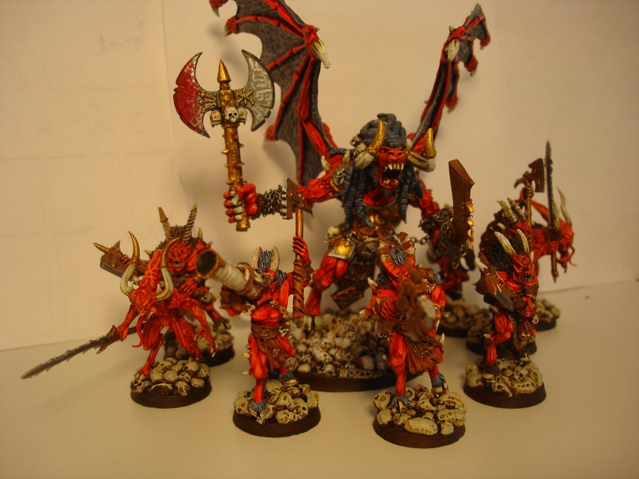 Bloodthirster and retinue