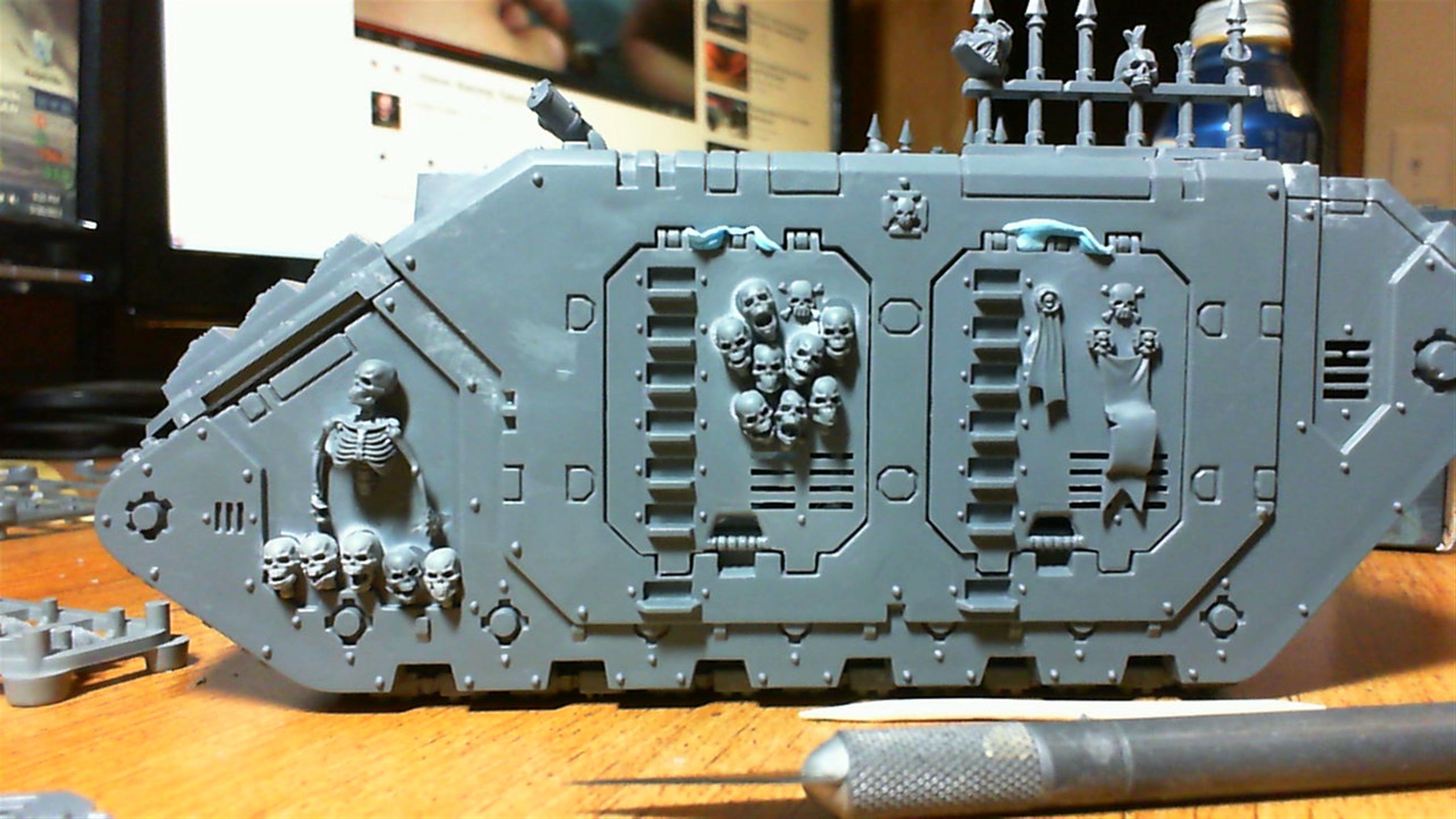 Conversion, Land Raider, Skull, Space, Space Marines, Trophies