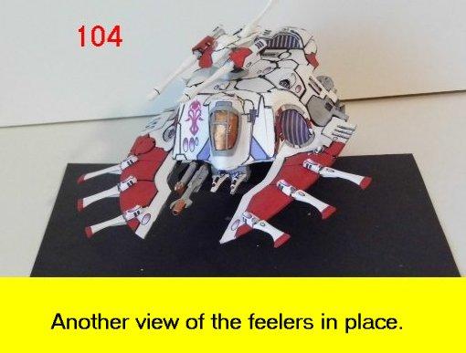 Eldar, Papercraft, Tank, Wave Serpent, White