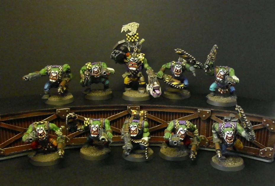 Boy, Clown Faces, Goffs, Mob, Orks