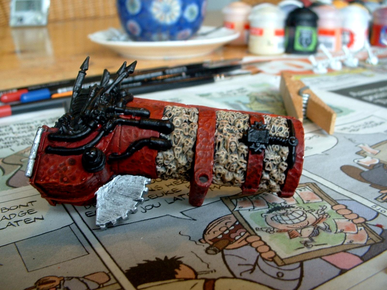 Daemons, Hellcannon, Khorne, Skullcannon, Work In Progress