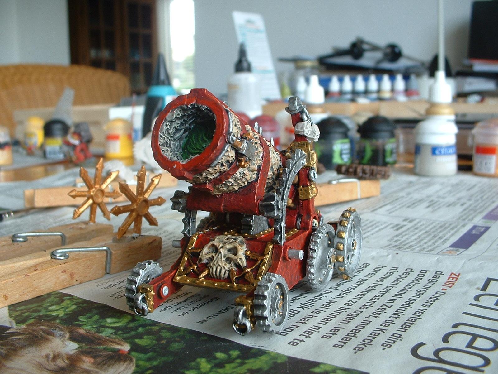 Daemons, Hellcannon, Khorne, Skullcannon, Work In Progress