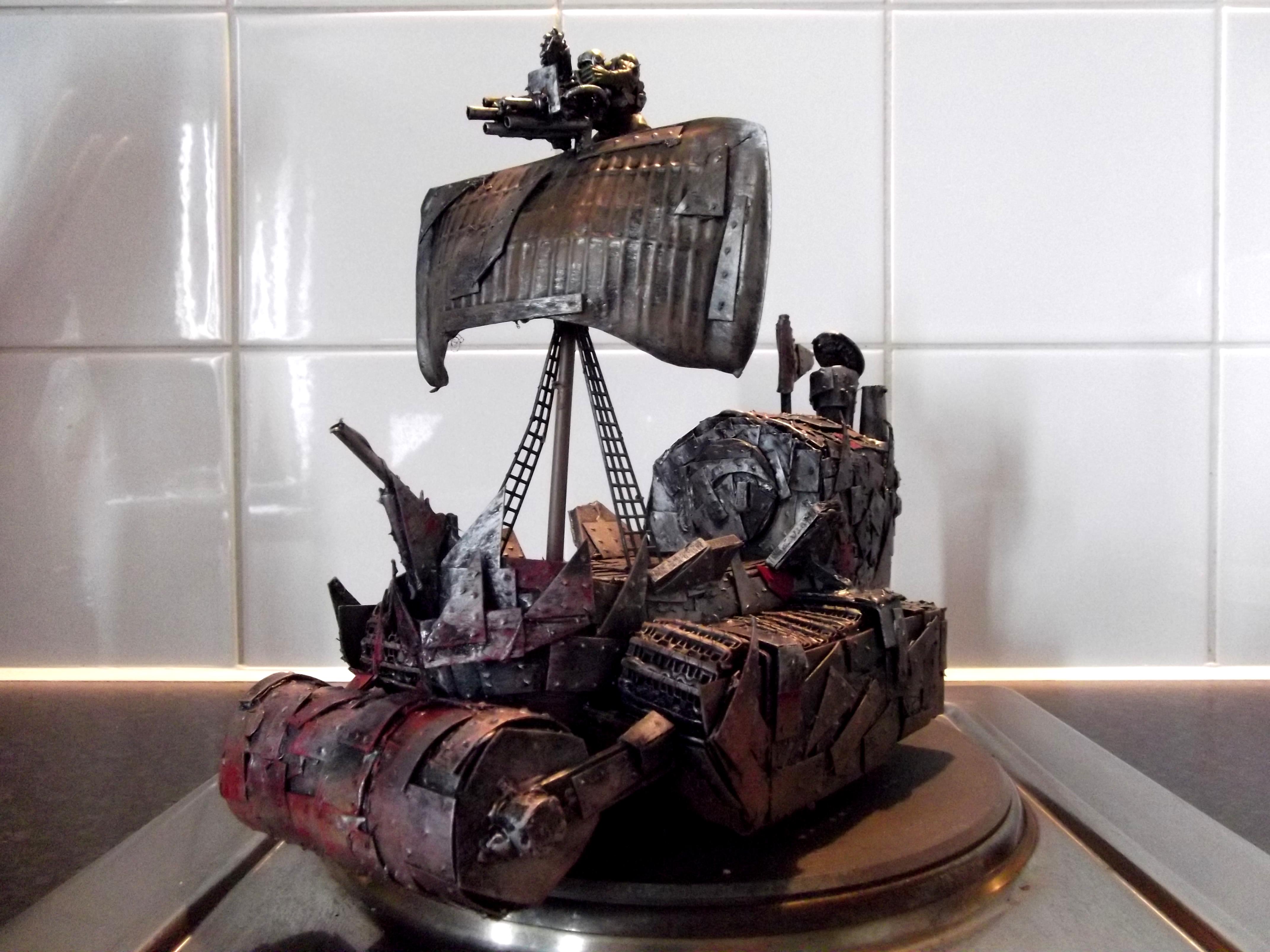Battlewagon, Conversion, Deffrolla, Freebooter, Looted, Orky, Pirate Freeboota, Scratch Build, Ship