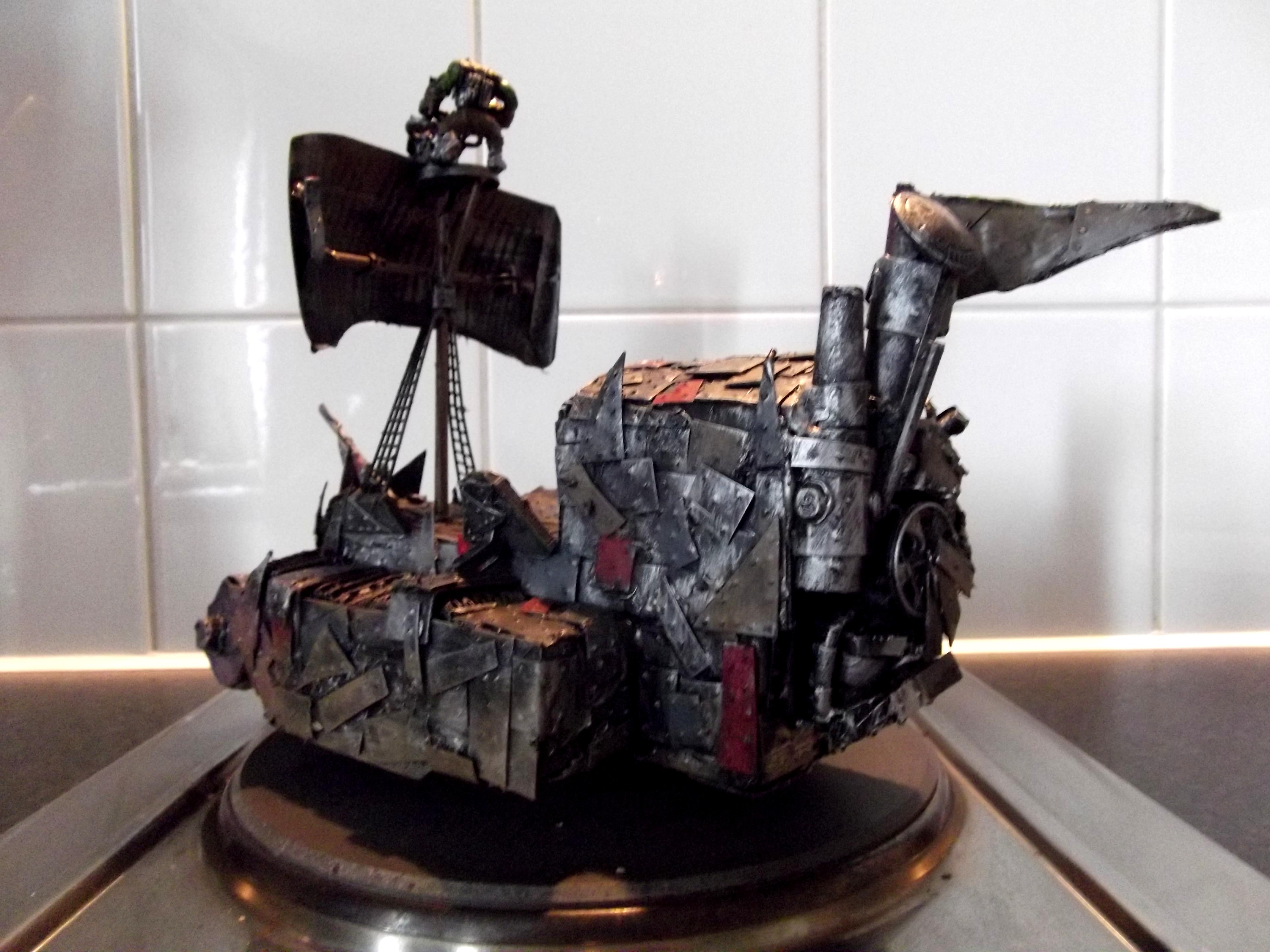 Battlewagon, Conversion, Deffrolla, Freebooter, Looted, Orky, Pirate Freeboota, Scratch Build, Ship