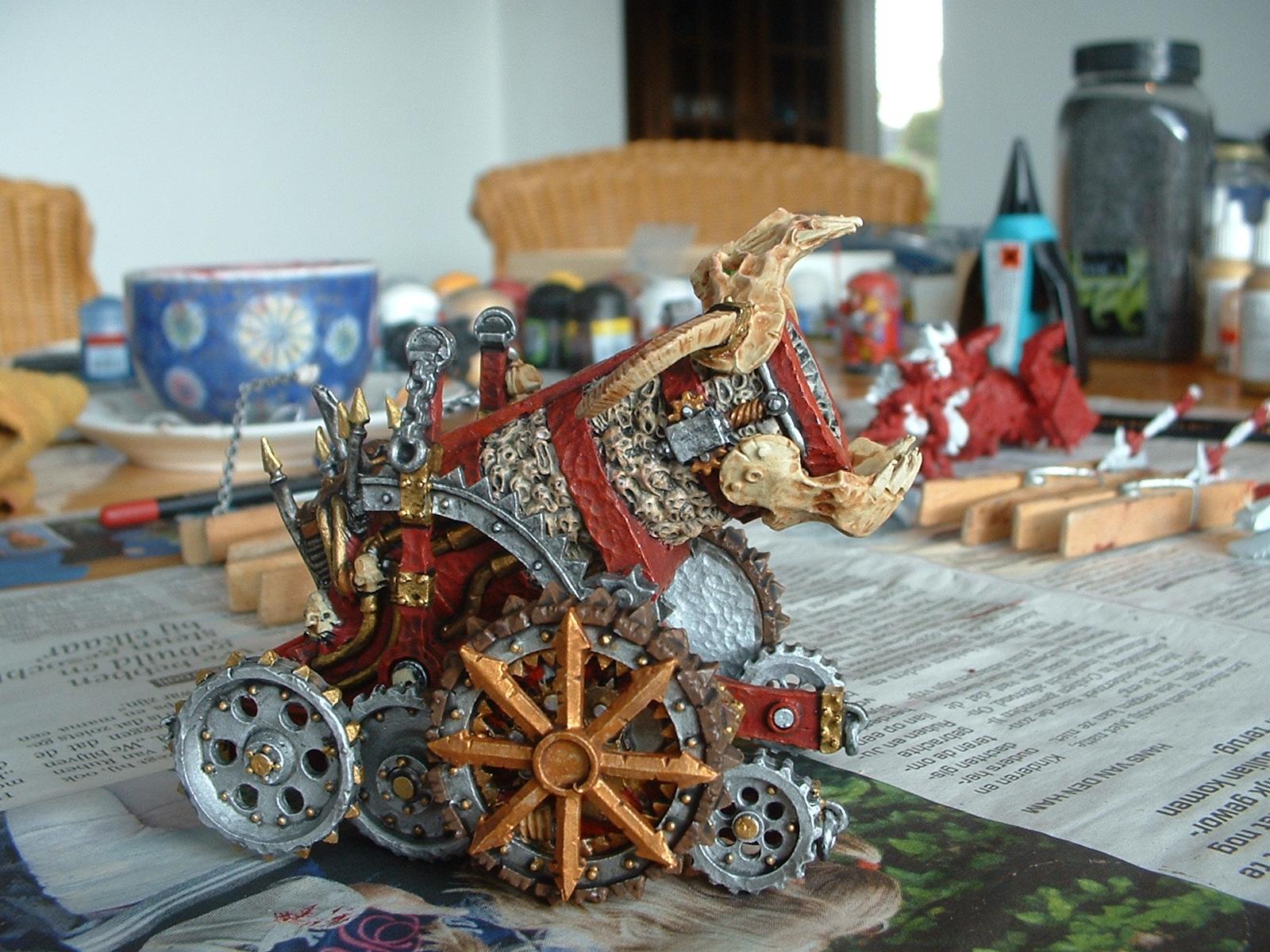Daemons, Hellcannon, Khorne, Skullcannon, Work In Progress