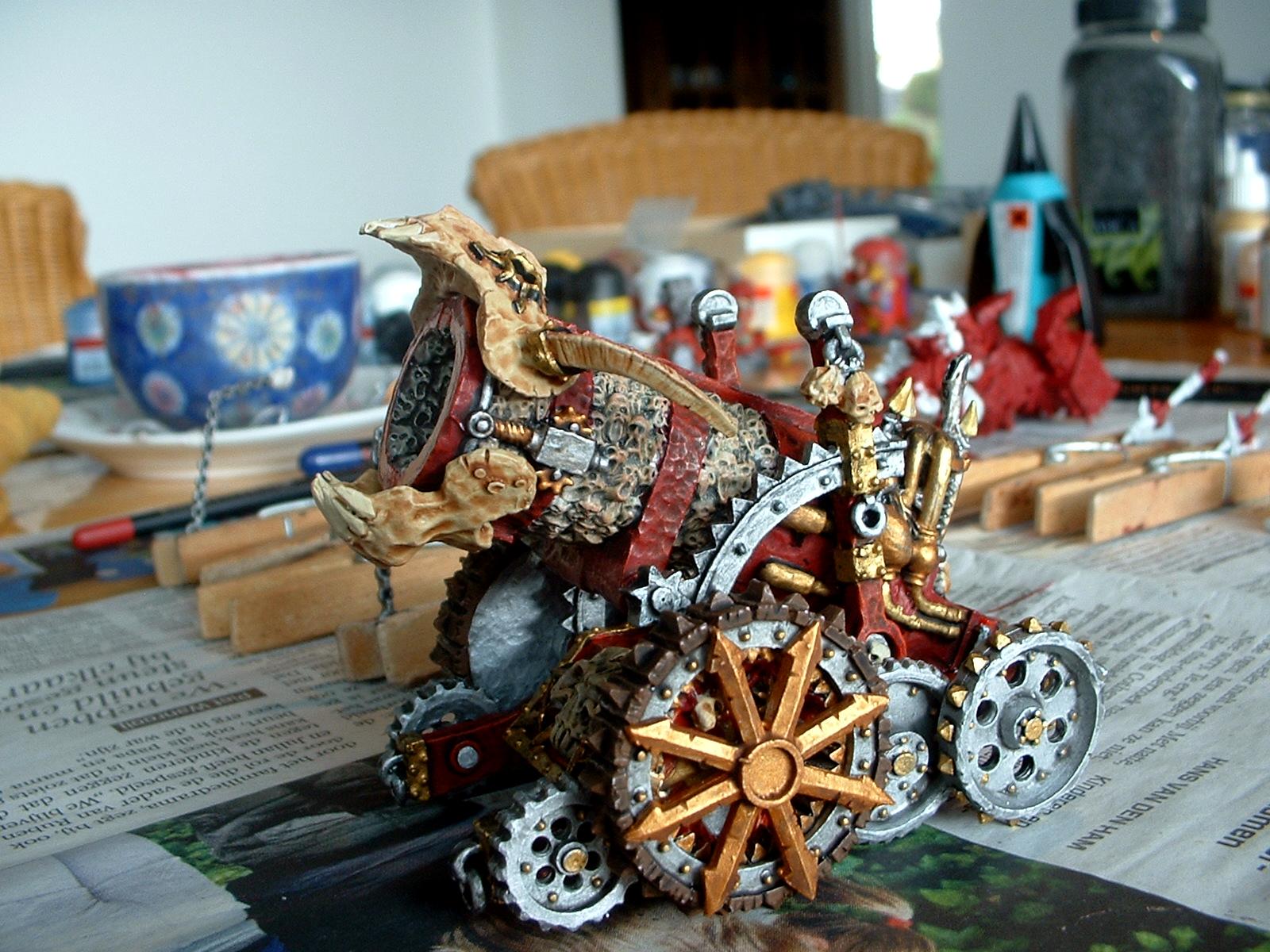 Daemons, Hellcannon, Khorne, Skullcannon, Work In Progress