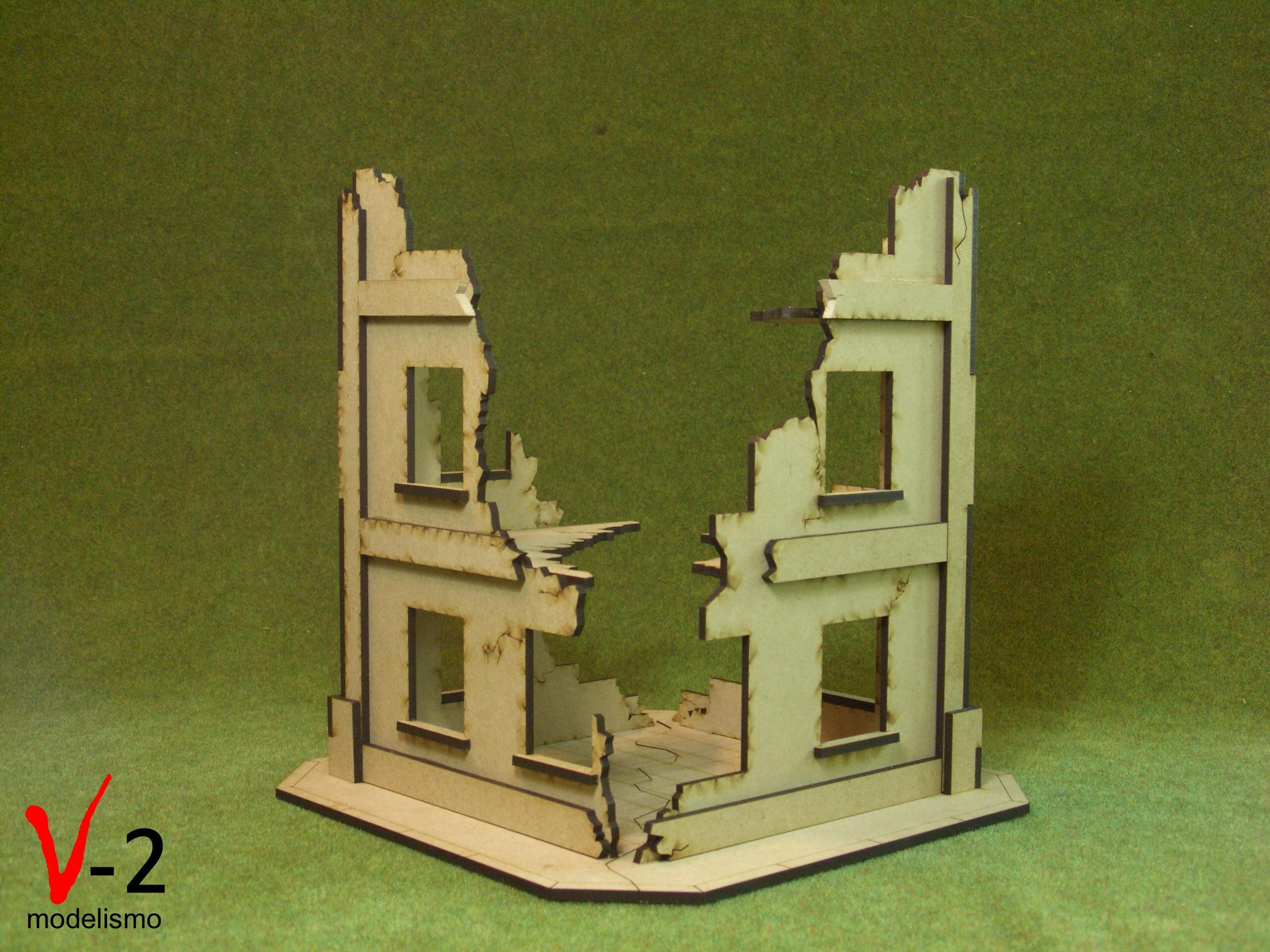 Mdf Terrain, Corner in ruins