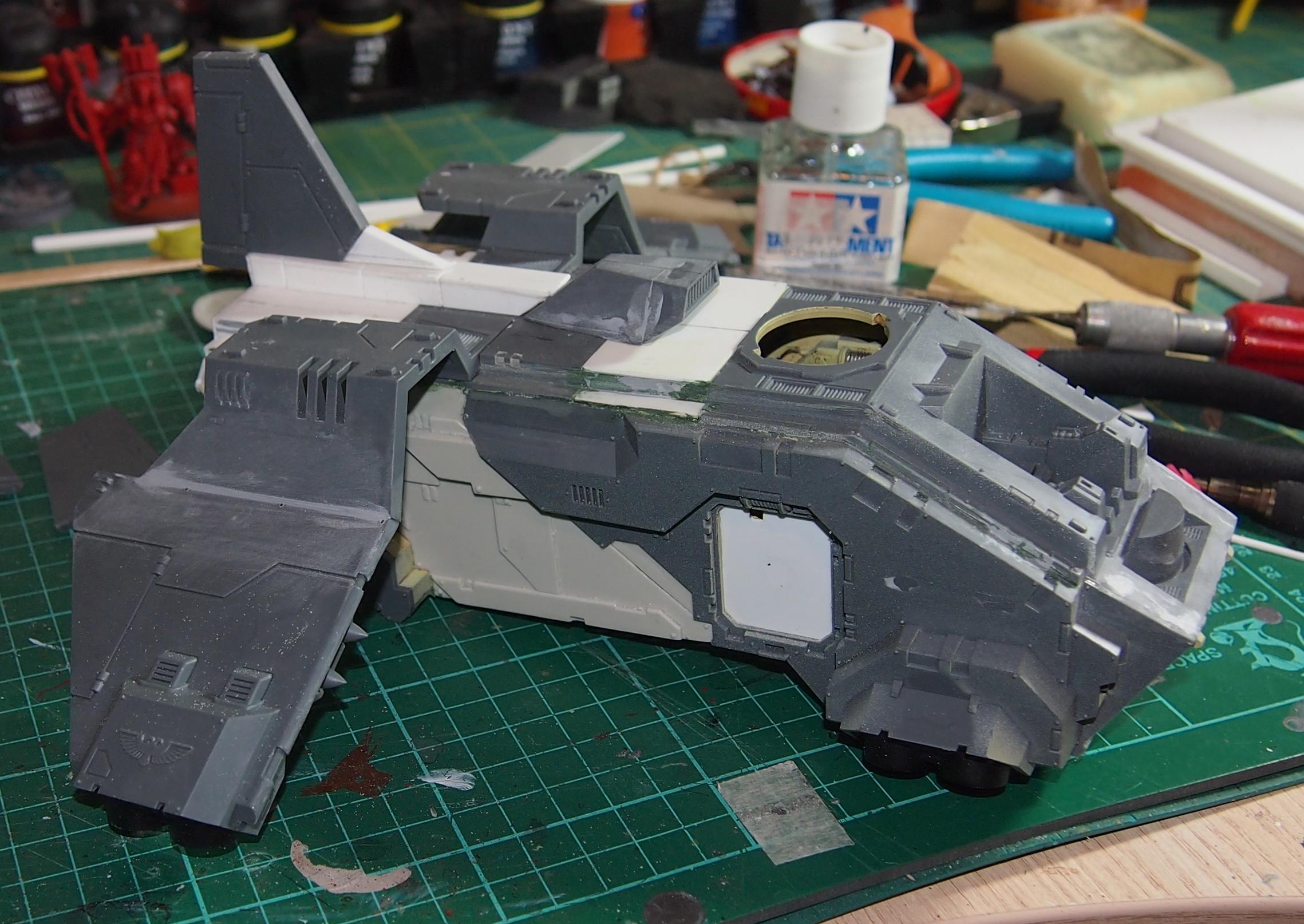 Conversion, Plasticard, Storm Eagle, Storm Raven, Warhammer 40,000, Work In Progress