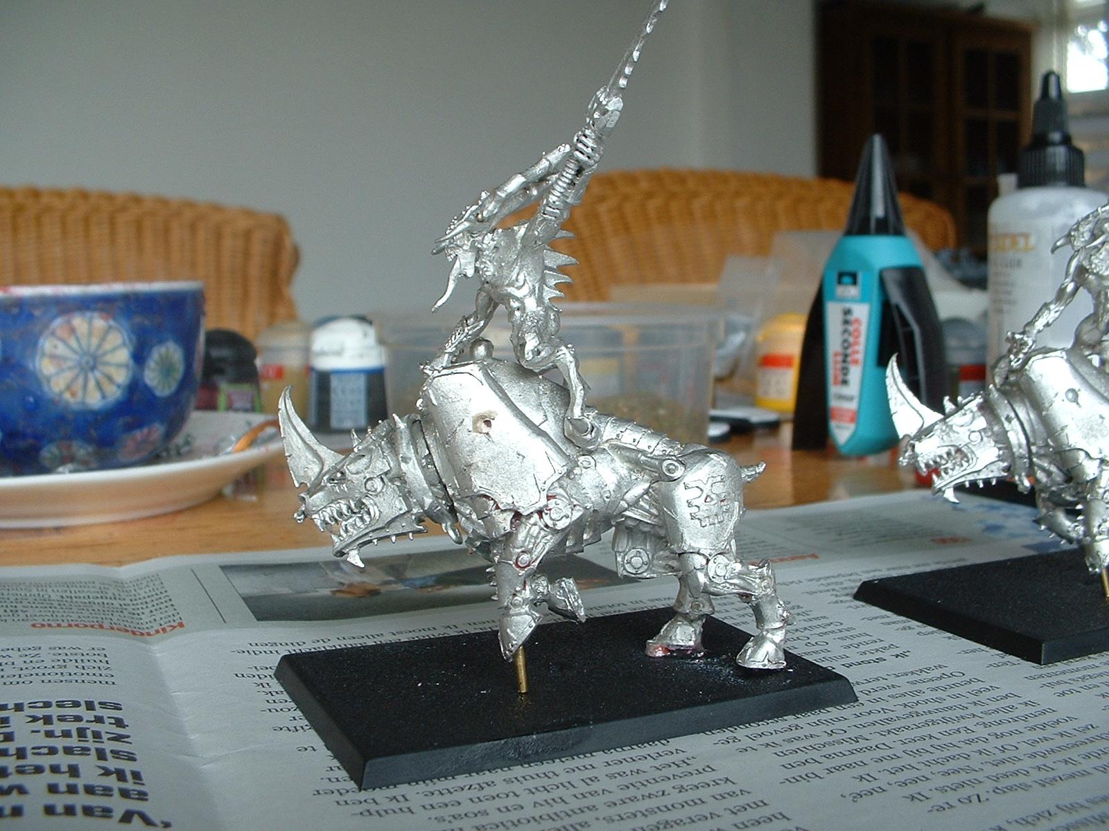 Bloodcrushers, Daemons, Herald, Khorne, Unpainted, Work In Progress