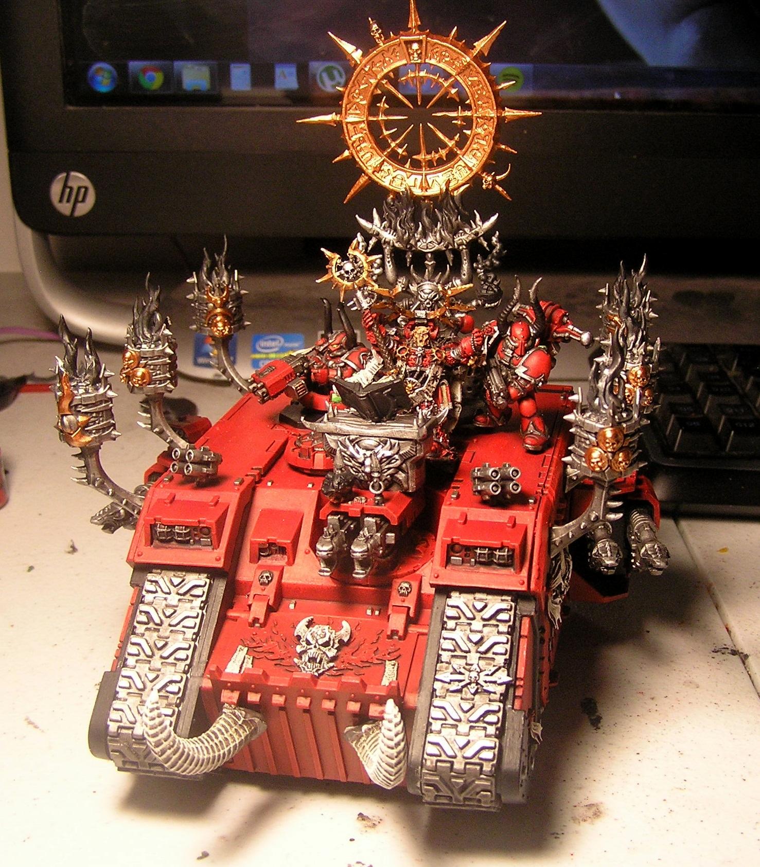Chaos Space Marines, Dark Apostle, Dark Apostle On Land Raider, Land Raider, Word Bearers, Word Bearers Chaos Space Marines Land Raider, Word Bearers Dark Apostle