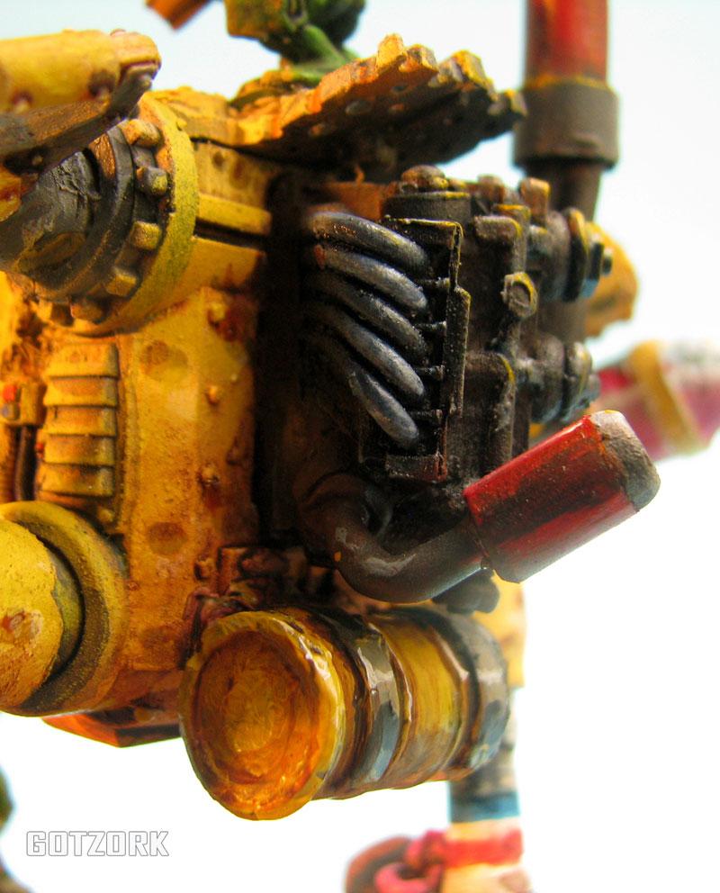 Conversion, Dreadnought, Gotzork, Humor, Killa Kans, Miniature, Orcs, Orks, Scratch Build, Warhammer40000, Wk40
