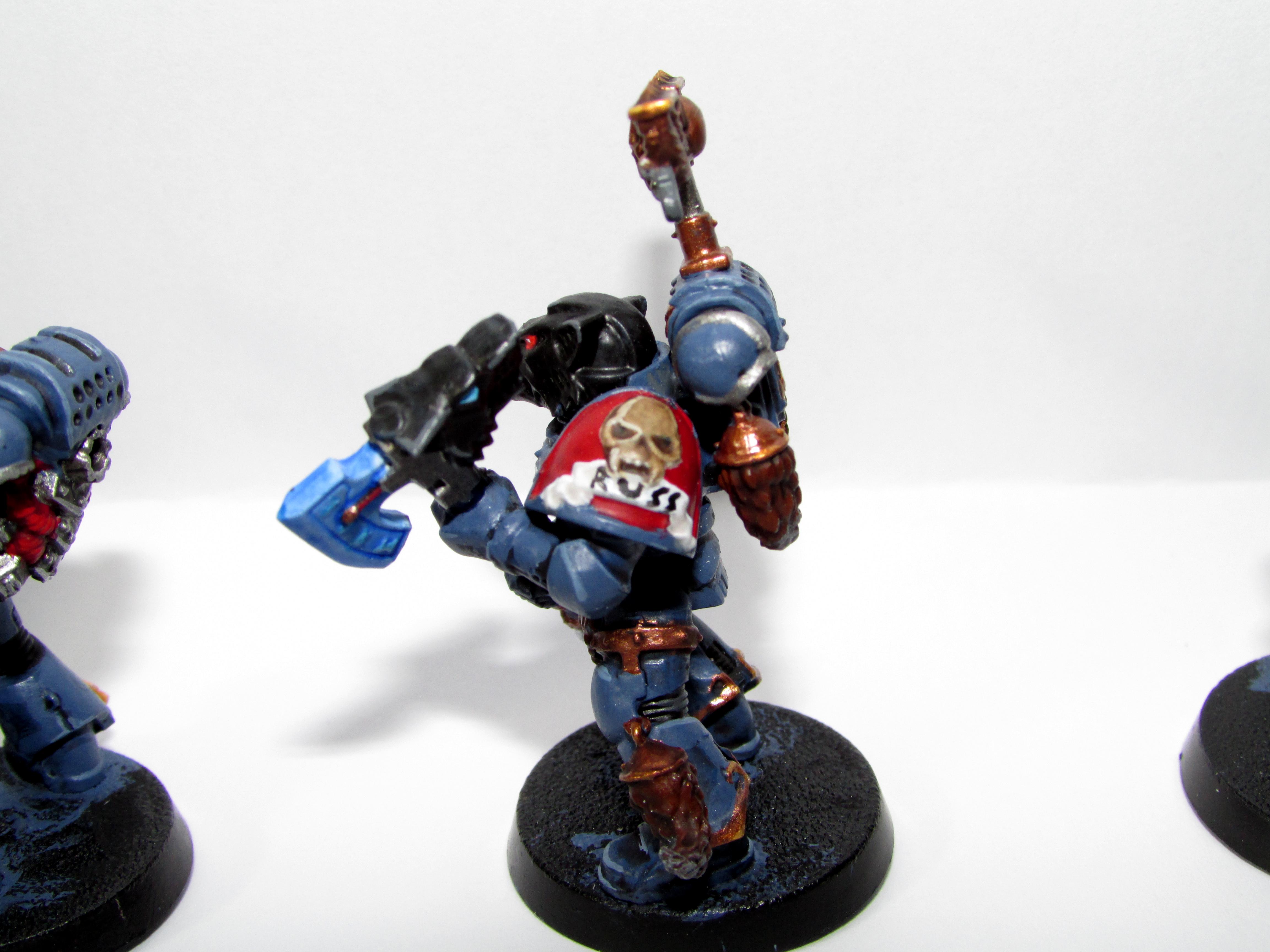Grey Hunter, Iom, Red Markings, Space Marines, Space Wolves