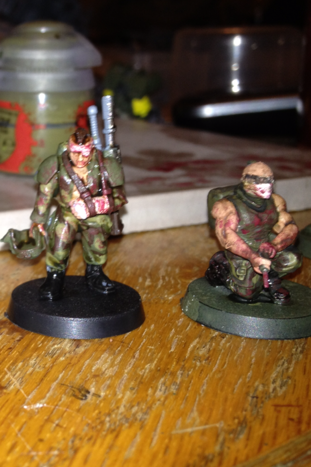Medic and wounded trooper for Inquisitorial attachment guard platoon