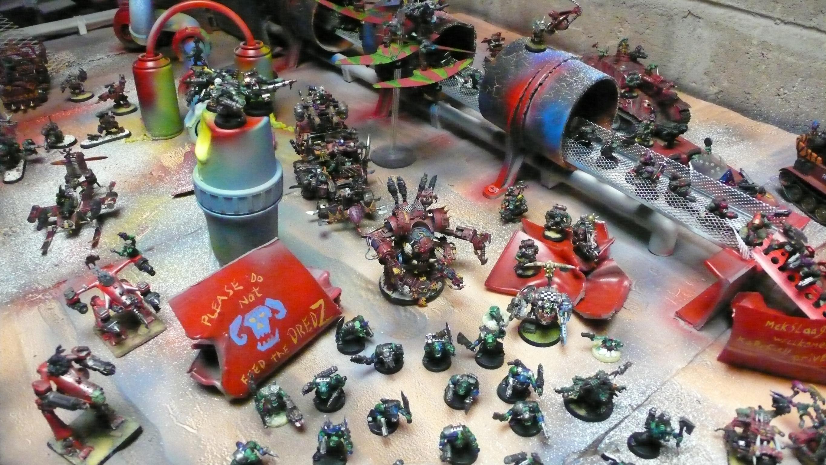 Big Mek, Burna Boyz, Buzzgob, Dred, Kastorel, Killa Kan, Killarney, Mek Boss, Mekboy, Novem, Orks, Terrain