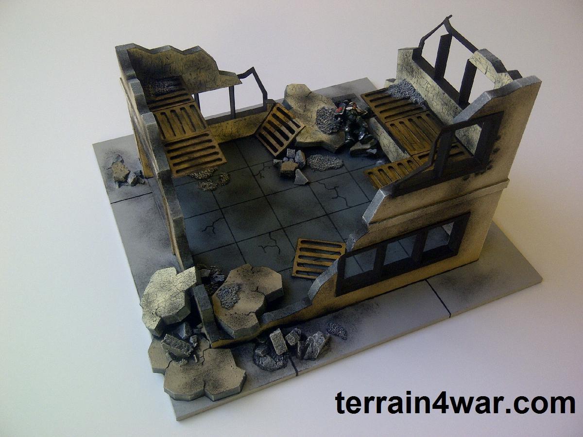Buildings, City, Ruin, Terrain, Terrain4war, Warhammer 40,000
