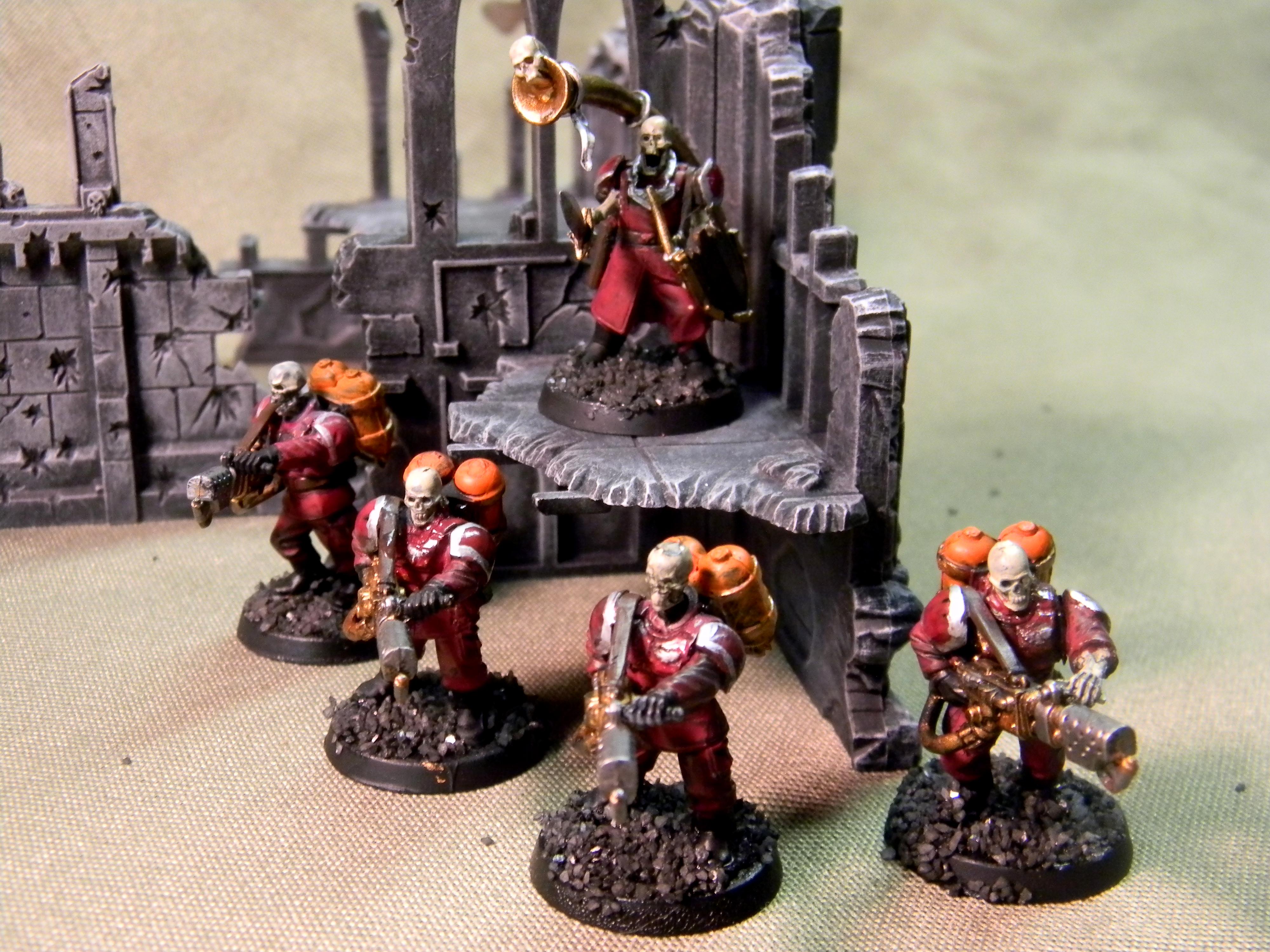 Acheron, Command Squad, Imperial Guard, Platoon, Skeletons