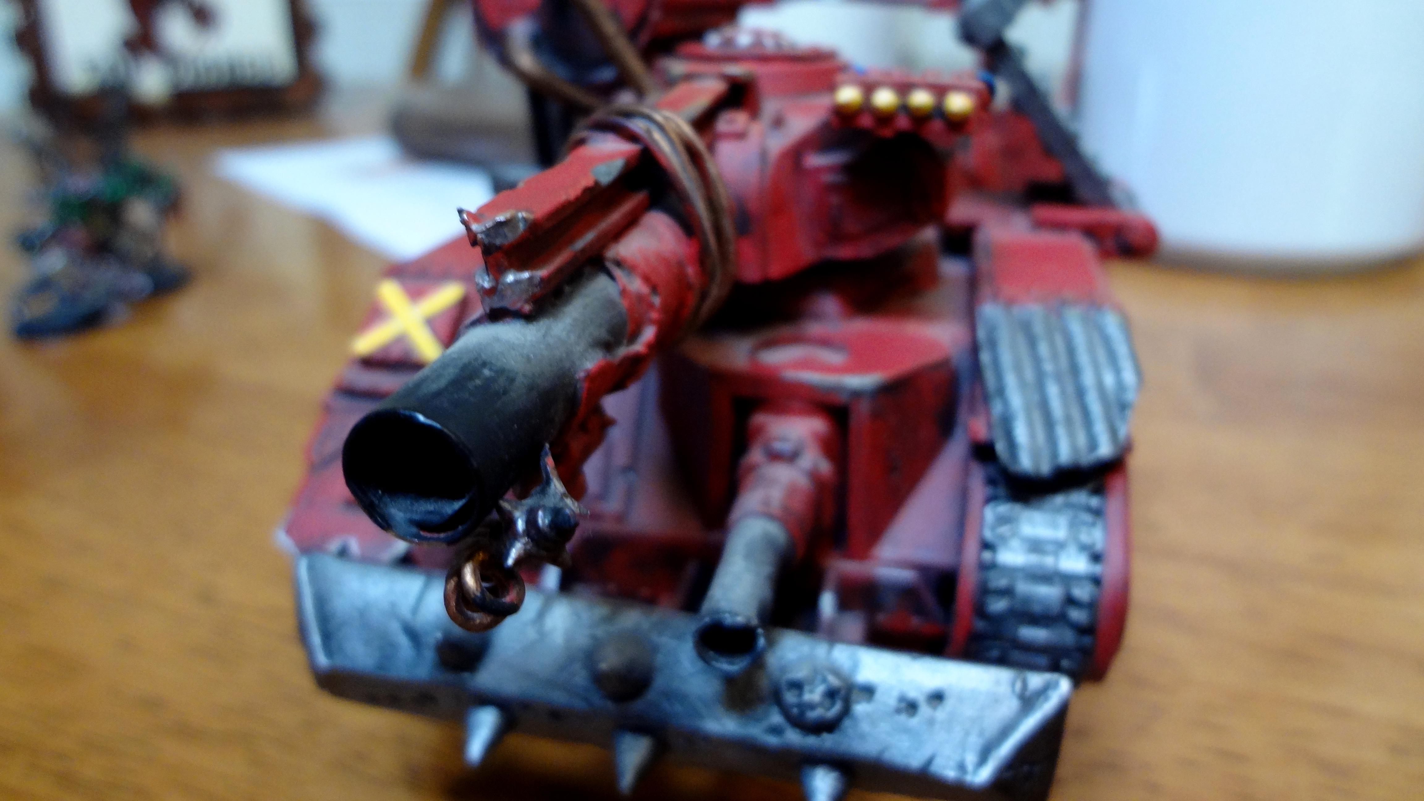 Big Booma, Conversion, Leman Russ, Looted, Orks, Red, Tank