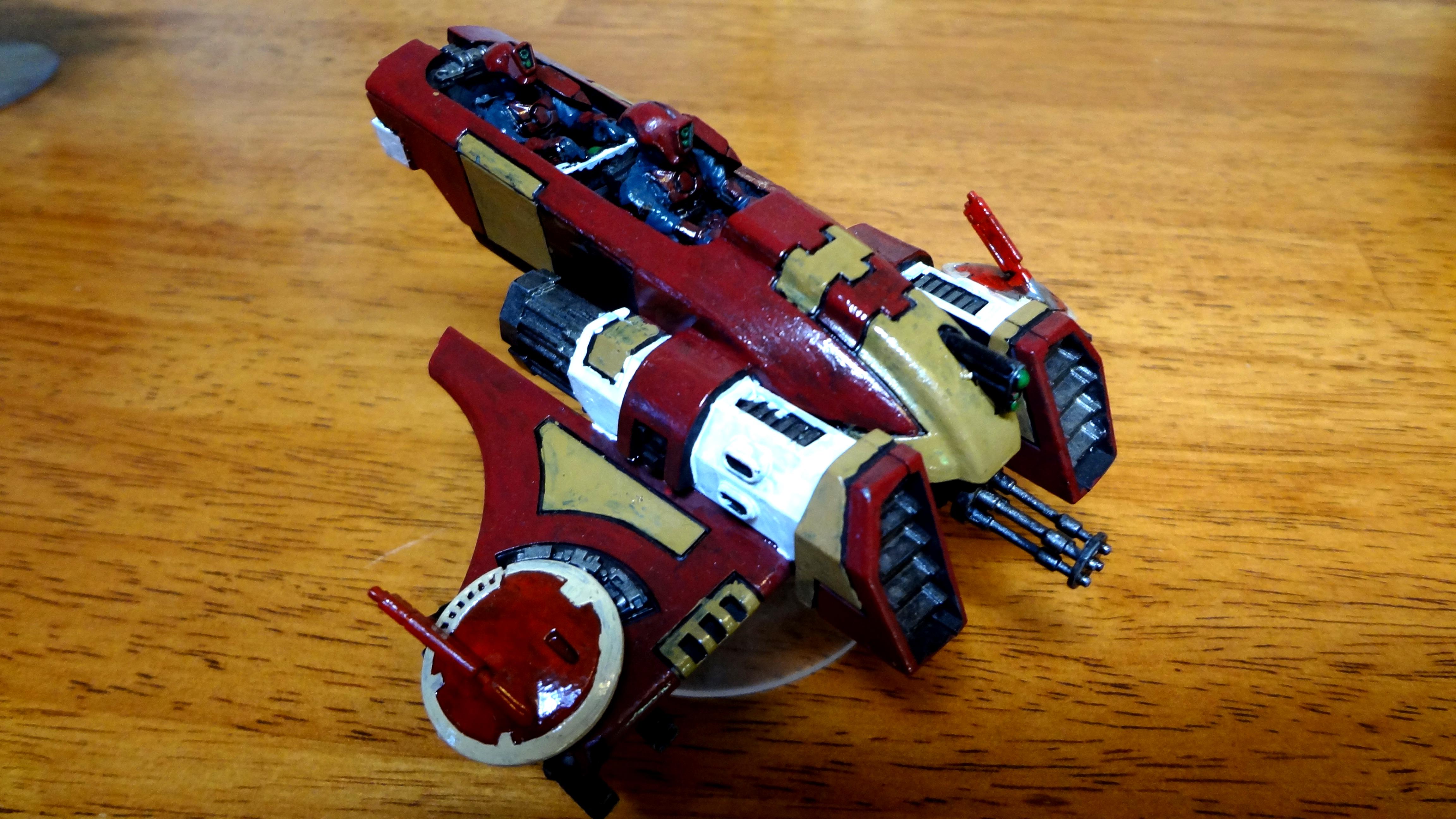 Blue, Drones, Fast Attack, Piranhas, Red, Tan, Tau, Warhammer 40,000, White