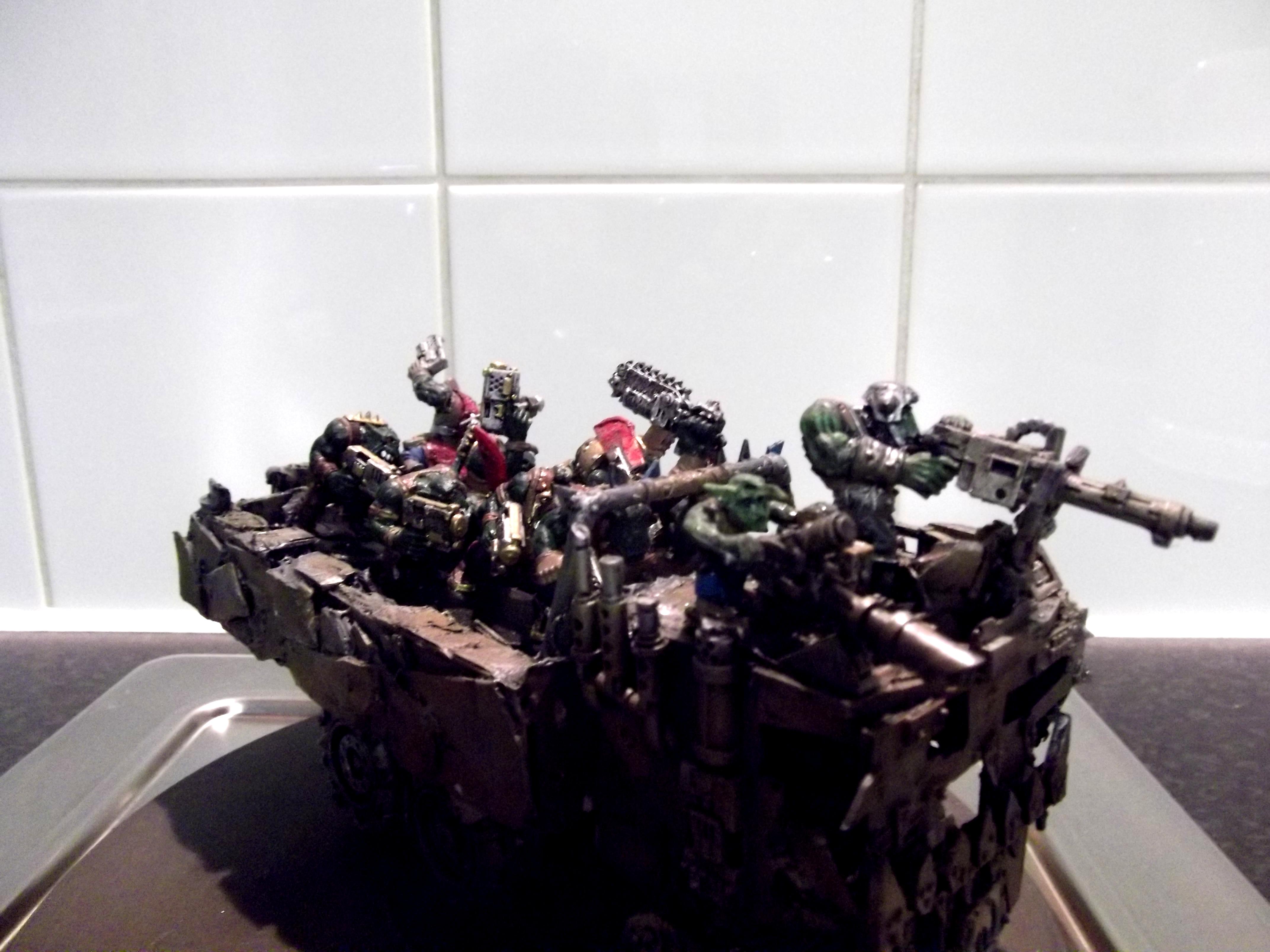 Battlewagon, Big Trakk, Conversion, Looted, Orks, Scratch Build, Wagon
