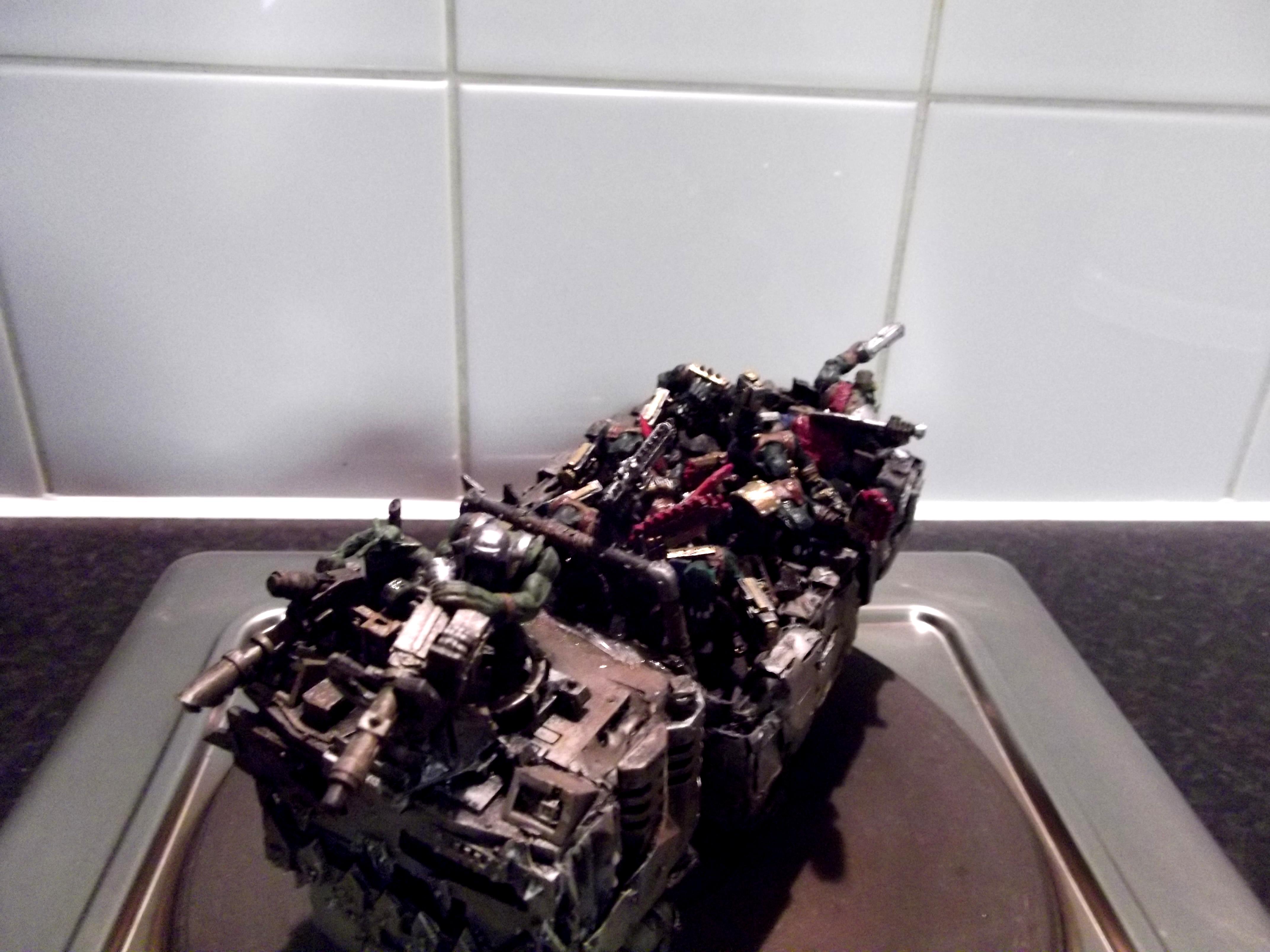 Battlewagon, Big Trakk, Conversion, Looted, Orks, Scratch Build, Wagon