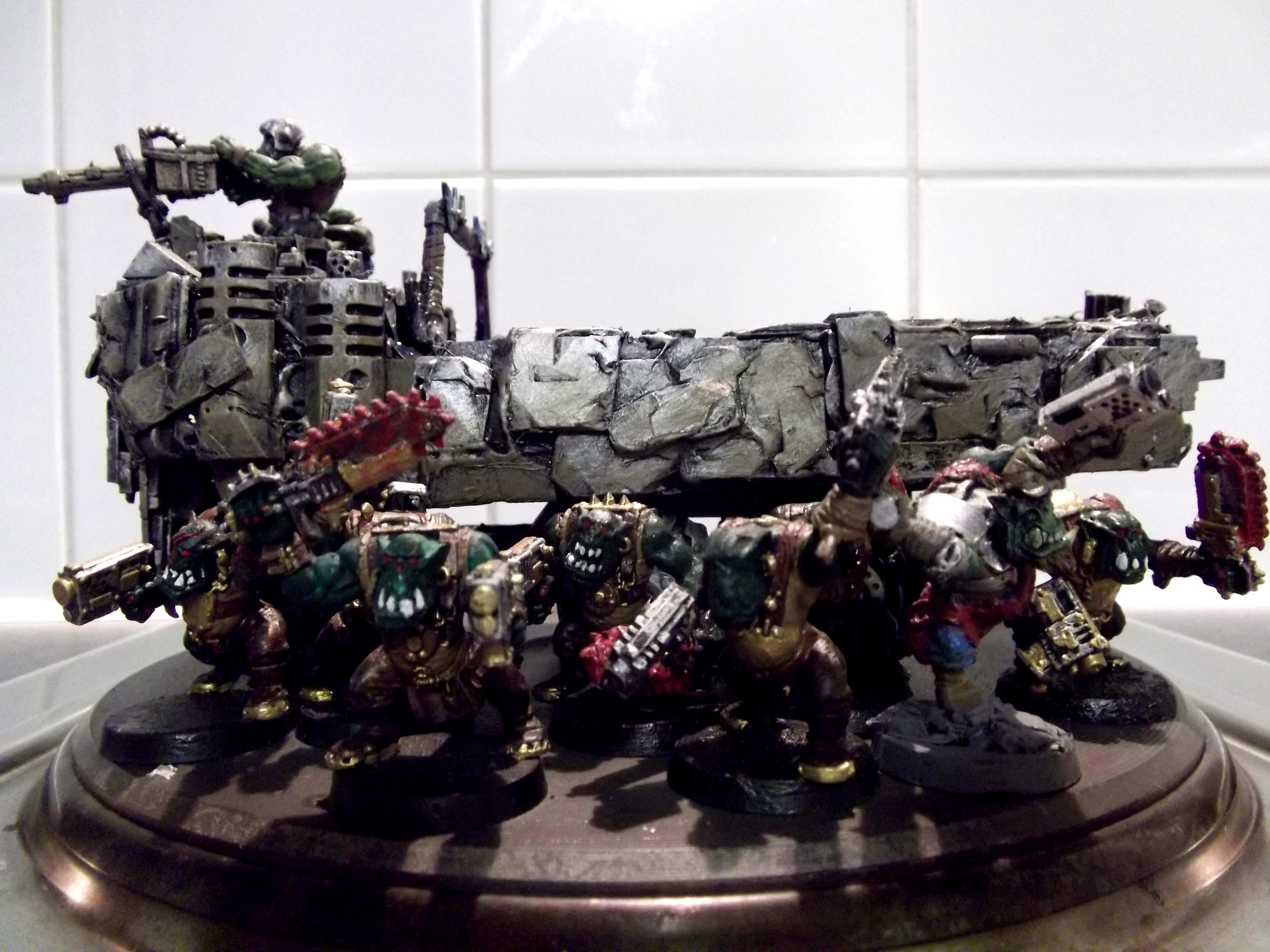 Battlewagon, Big Trakk, Conversion, Looted, Orks, Scratch Build, Wagon