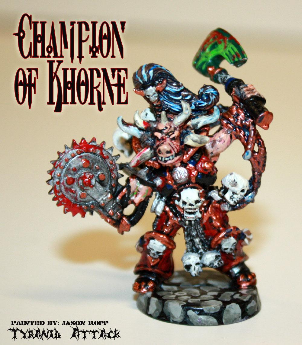 Champion, Chaos, Khorne, Lord, Space, Space Marines, Warhammer 40,000, Warhammer Fantasy