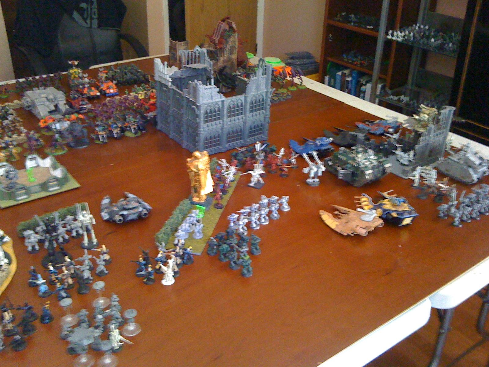 Eldar, Necrons, Orks, Space Marines, Tau, Tyranids, Vancouver