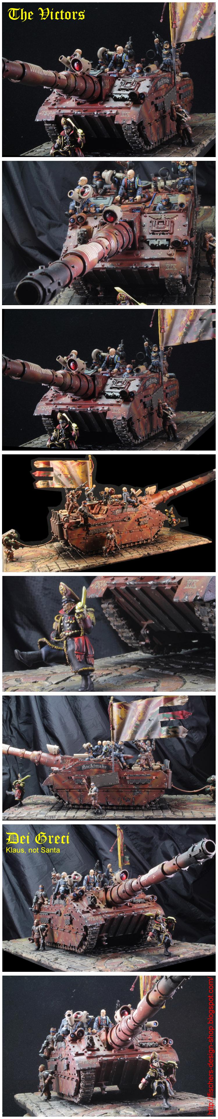 Commissar, Diorama, Imperial Guard, Super-heavy, Tank