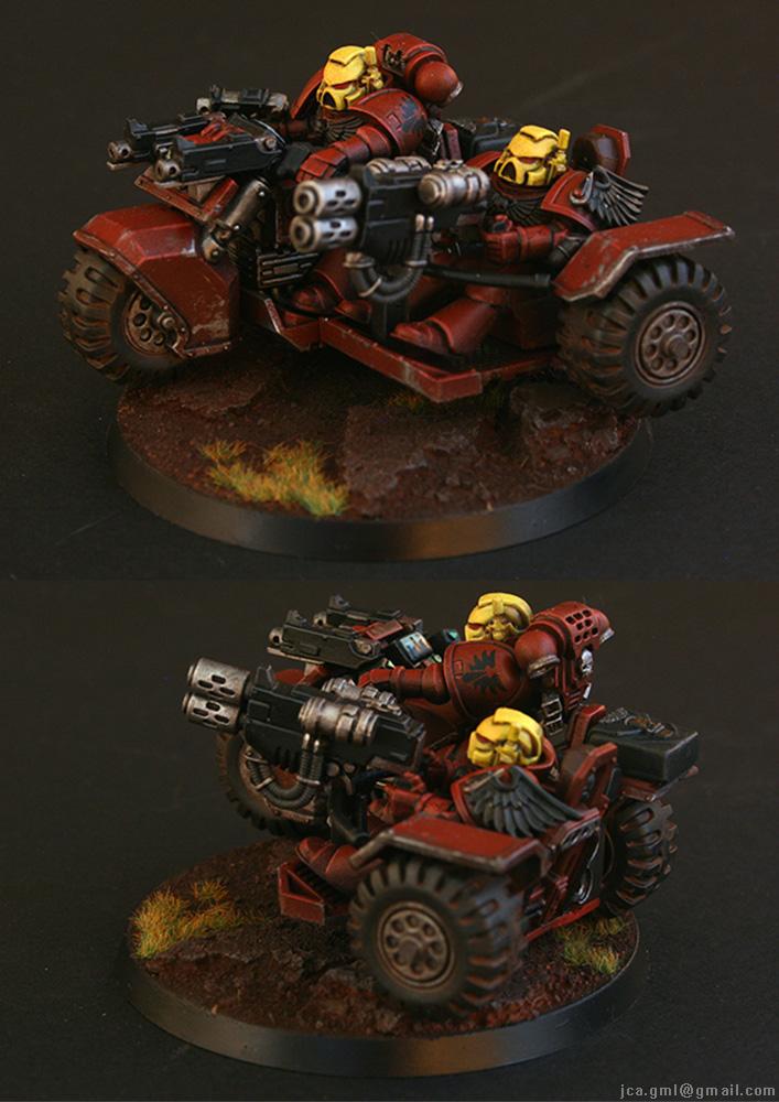 Attack Bike, Blood Angels, Fast Attack, Jca, Red, Yellow